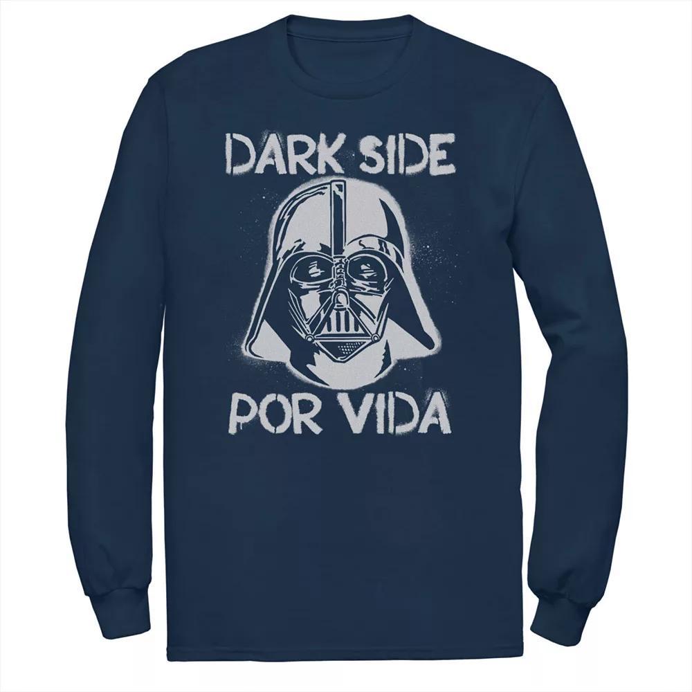 Men's Star Wars Darth Vader Dark Side Por Vida Stamp Tee, Size: Medium, Black Product Image