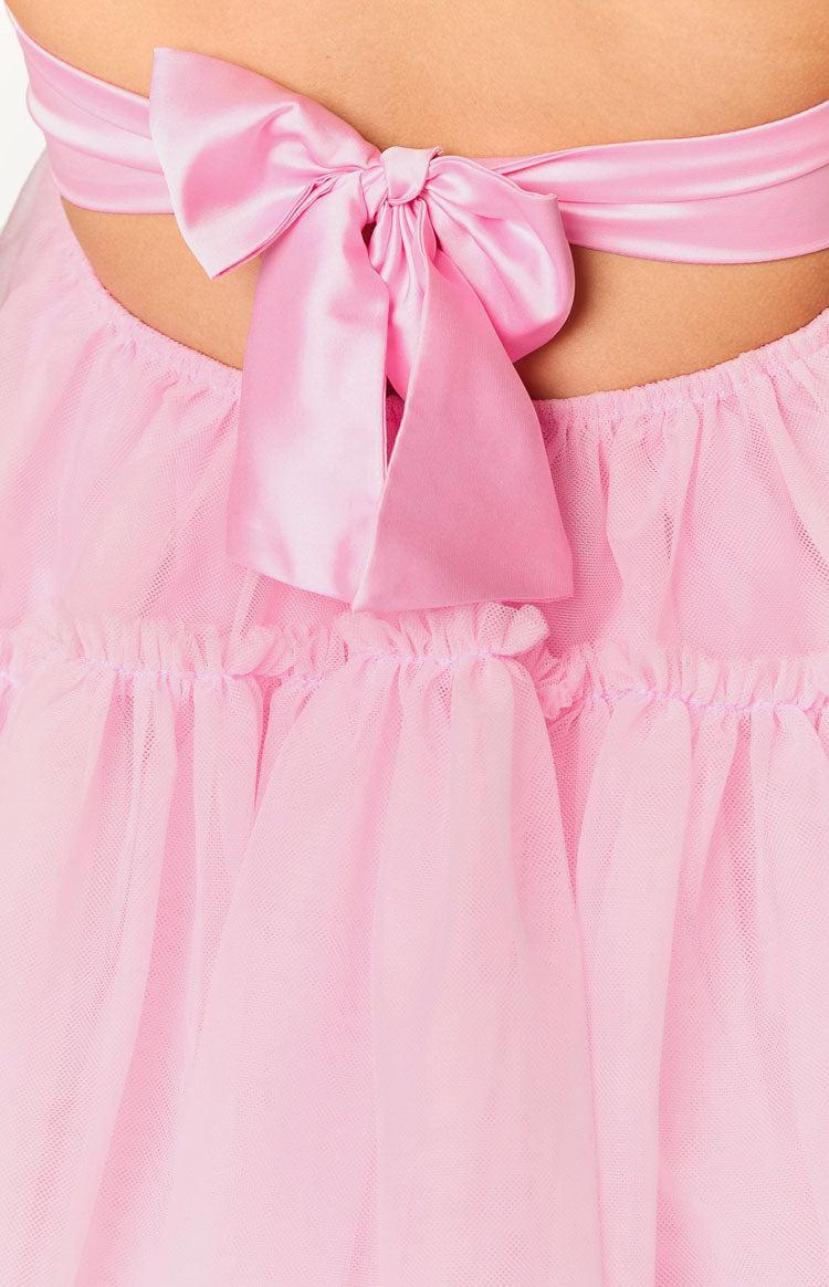 Abigail Pink Strapless Mini Dress Product Image