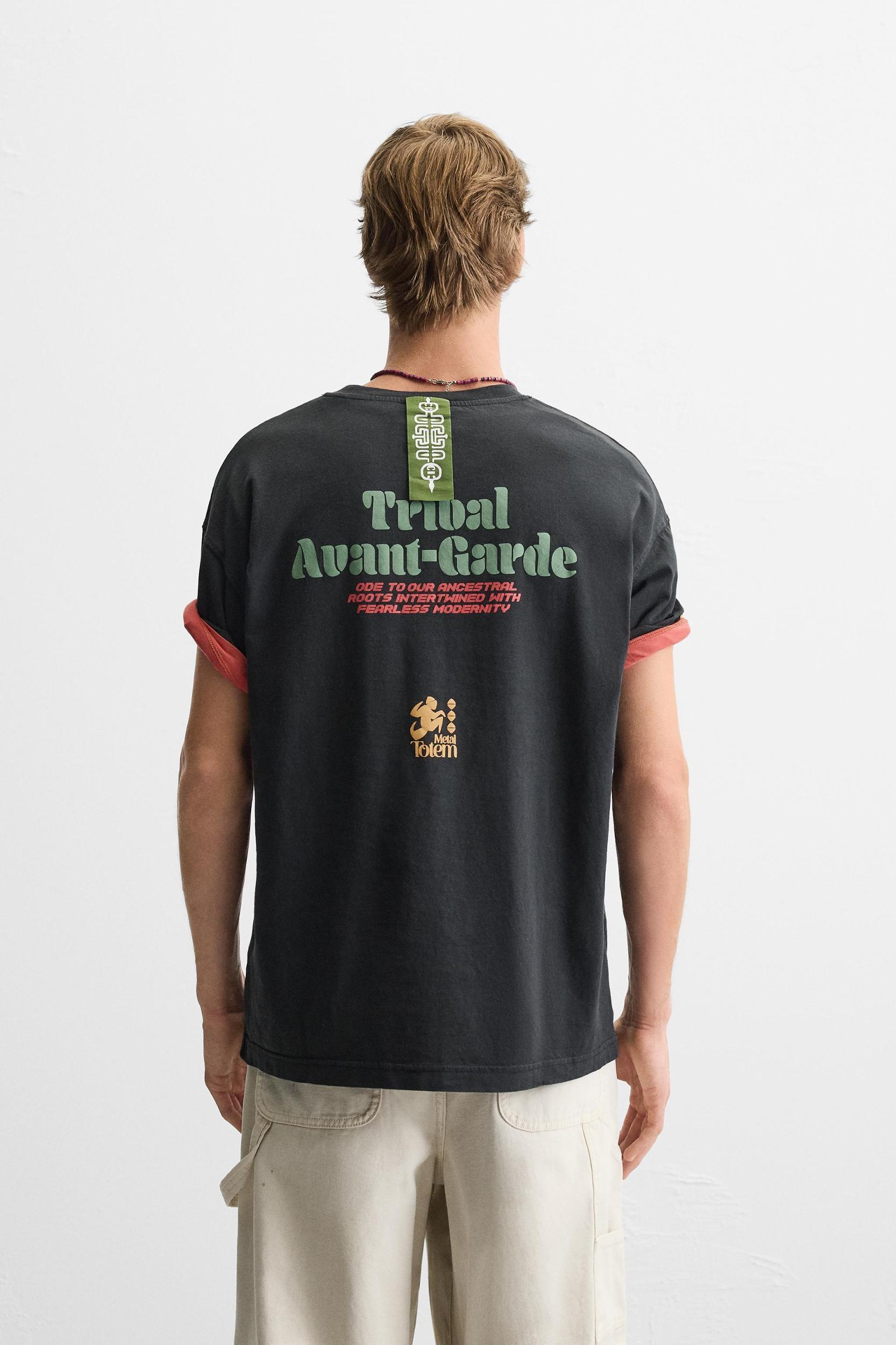 WASHED PRINT T-SHIRT Product Image