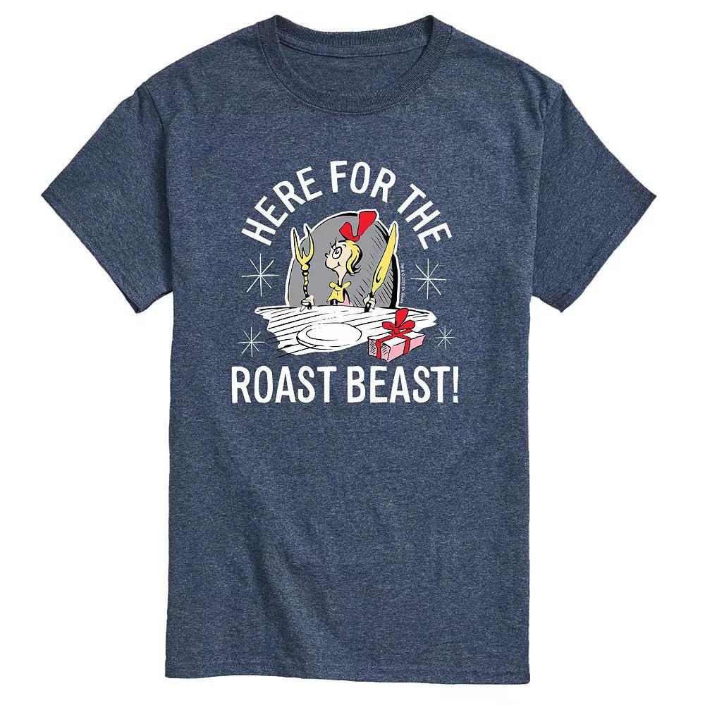 Mens Dr. Seuss The Grinch Here For The Roast Beast! Tee Product Image