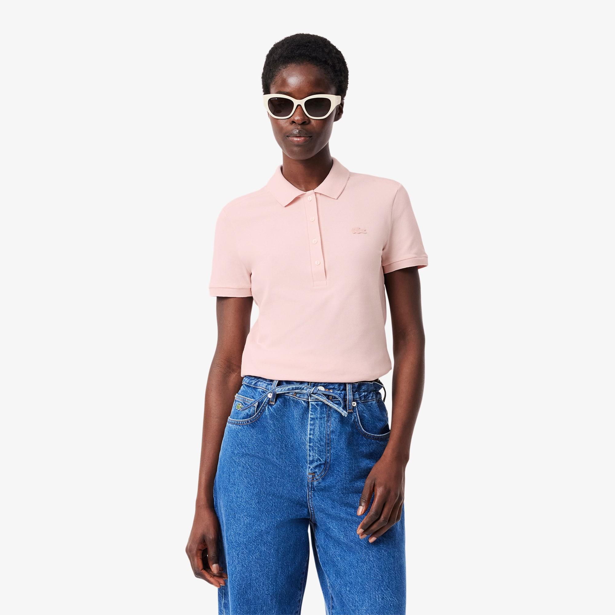 Women's L.12.D Slim Fit Stretch Mini Piqué Polo Product Image