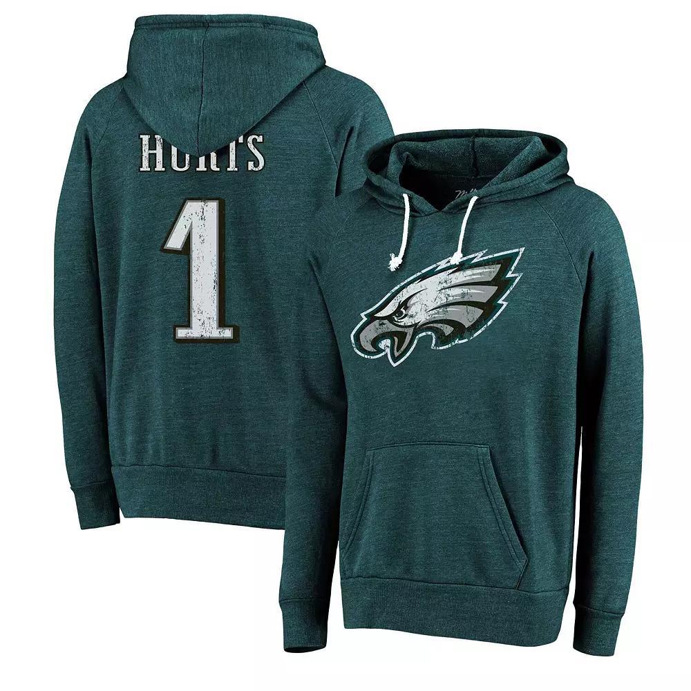 Men's Majestic Threads Jalen Hurts Green Philadelphia Eagles, Size: Medium Product Image
