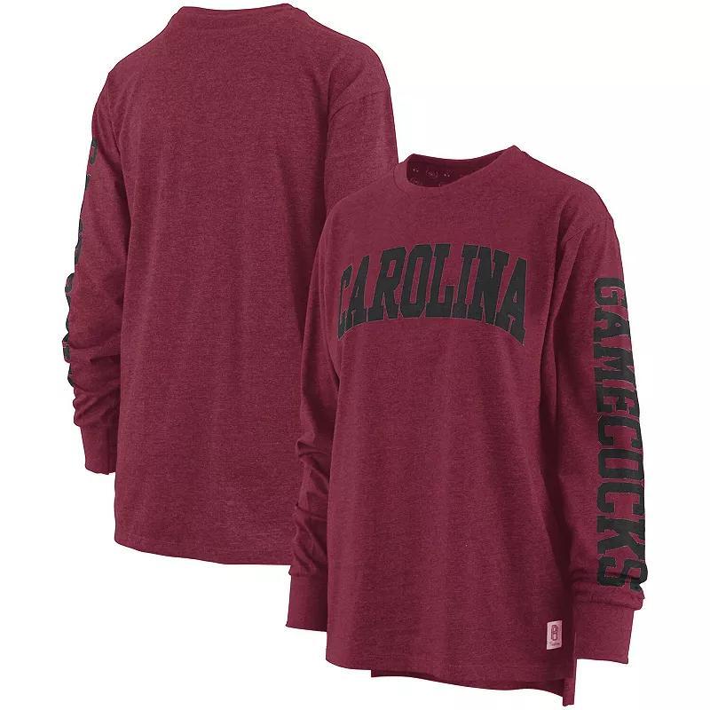 Women's Pressbox Red Georgia Bulldogs Two-Hit Canyon Long Sleeve T-Shirt, Size: Large Product Image