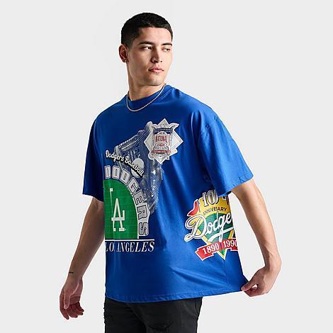 Men's Mitchell & Ness  Blue Los Angeles Dodgers Cooperstown Collection Logo Blast T-Shirt, Size: Large Product Image