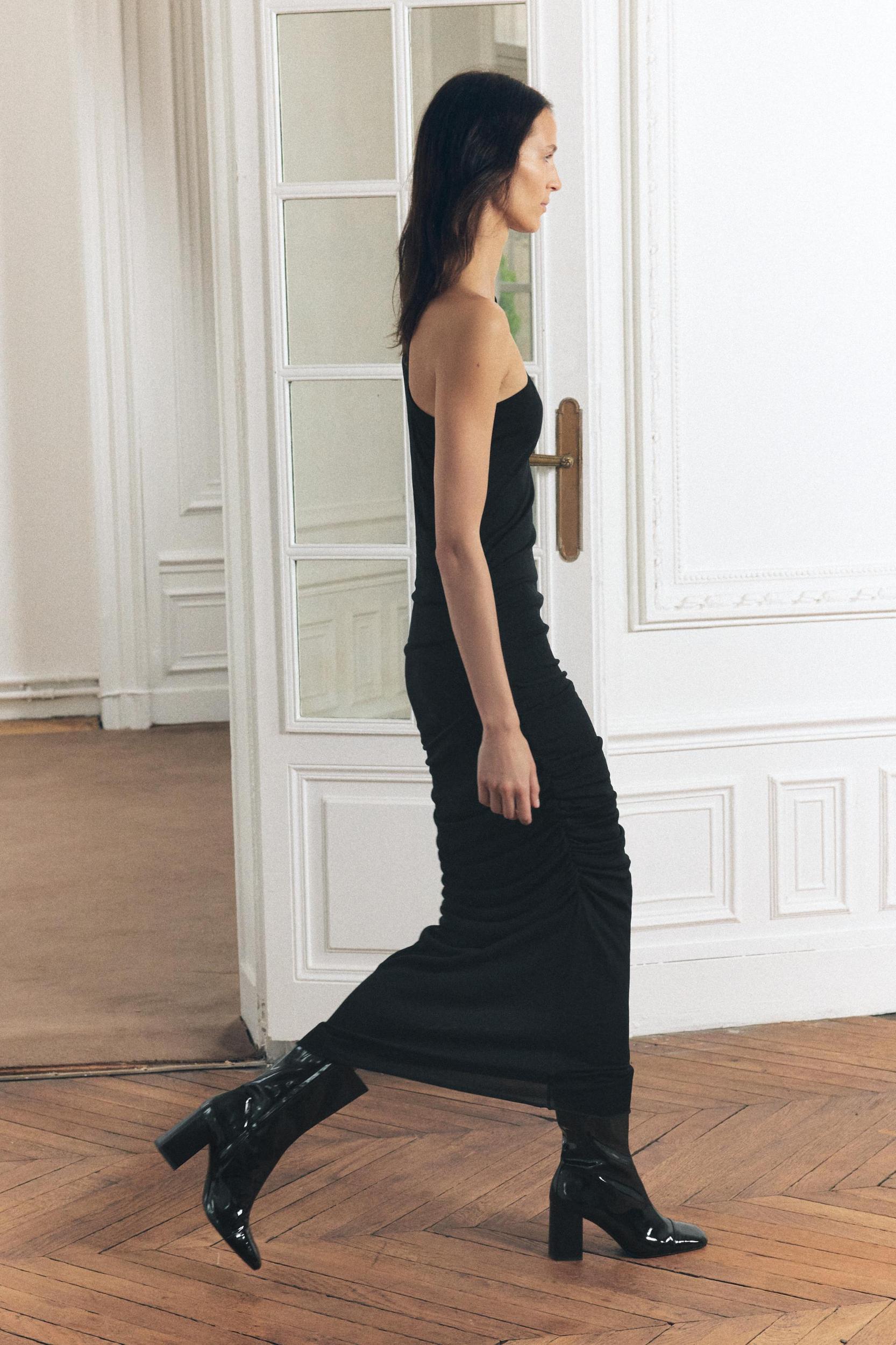 DRAPED MIDI DRESS Product Image