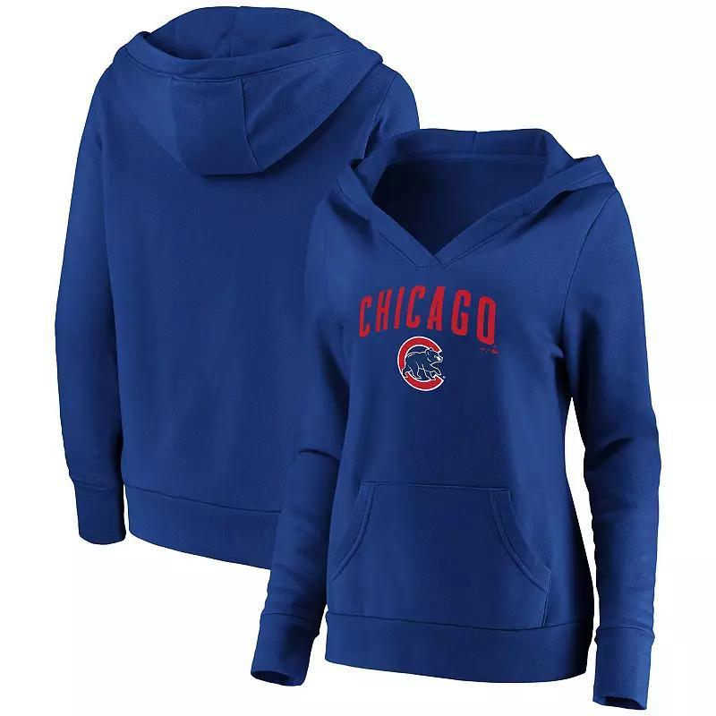 Women's Fanatics Branded Navy Houston Astros Core Live For It V-Neck Pullover Hoodie, Size: Small, Blue Product Image