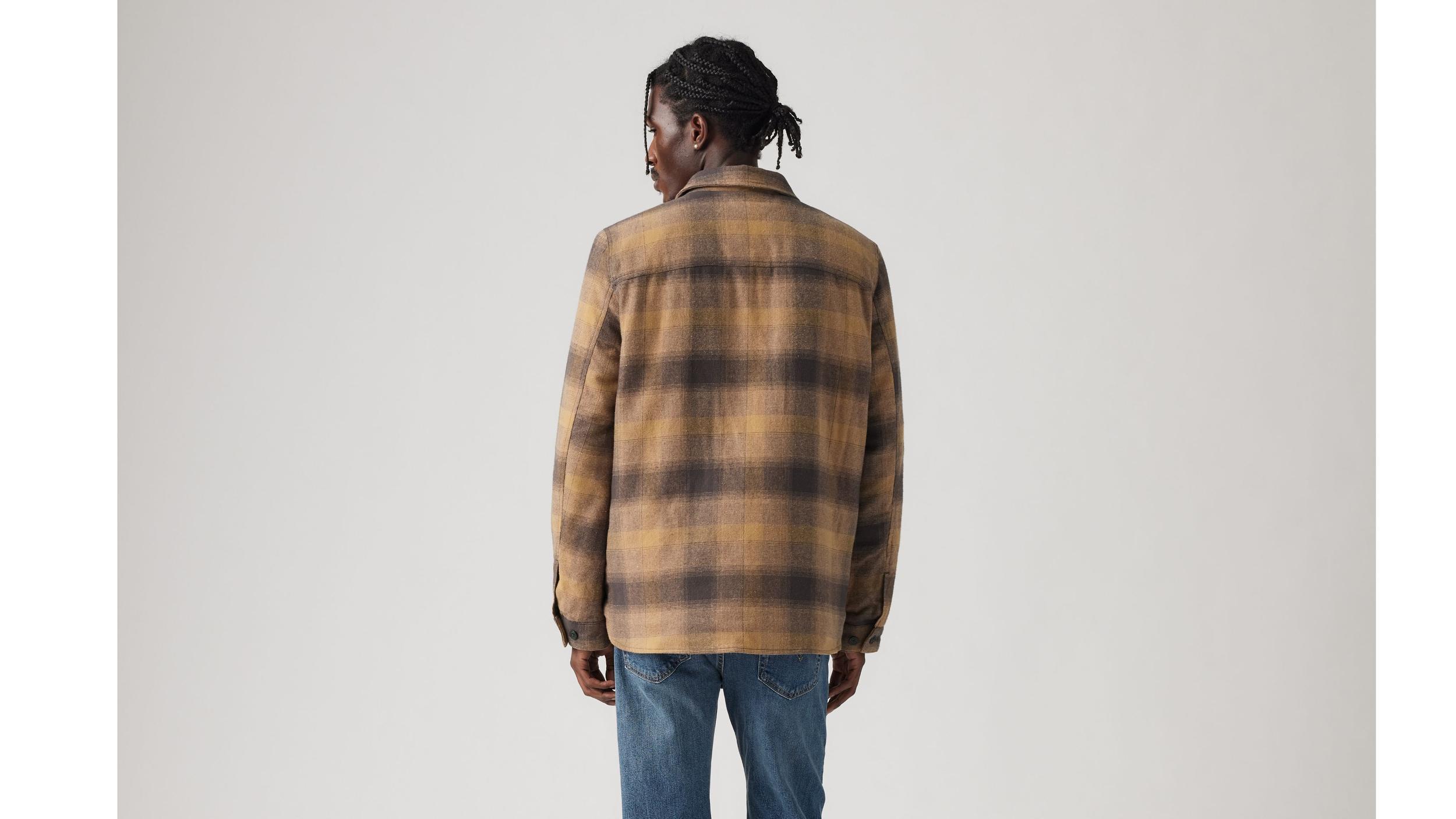 Quilt Lined Plaid Shacket Product Image