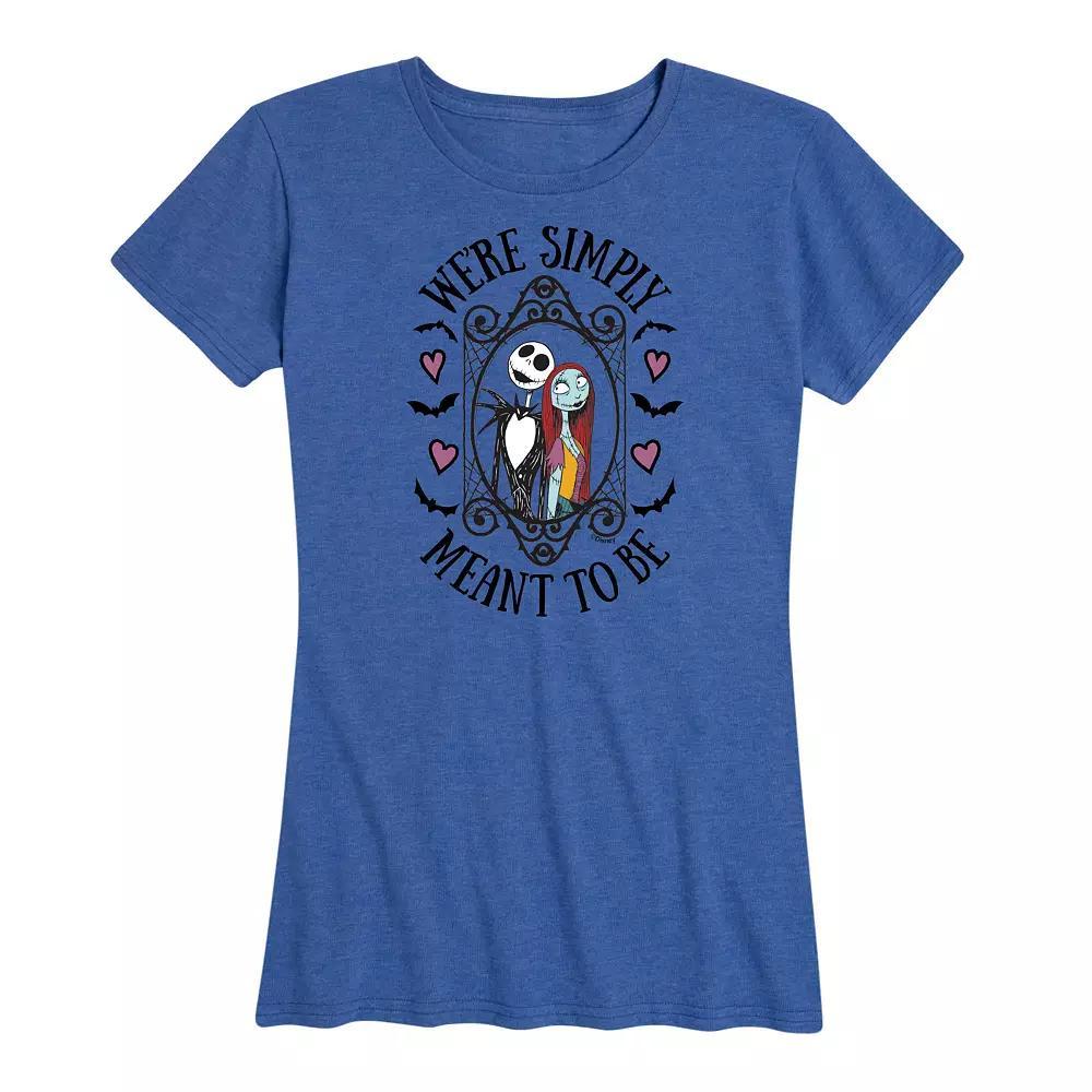 Disneys Nightmare Before Christmas Womens Meant To Be Graphic Tee, Girls Product Image