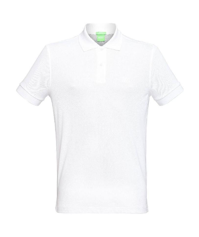 HUGO BOSS Logo Details Polo Shirt In White Product Image