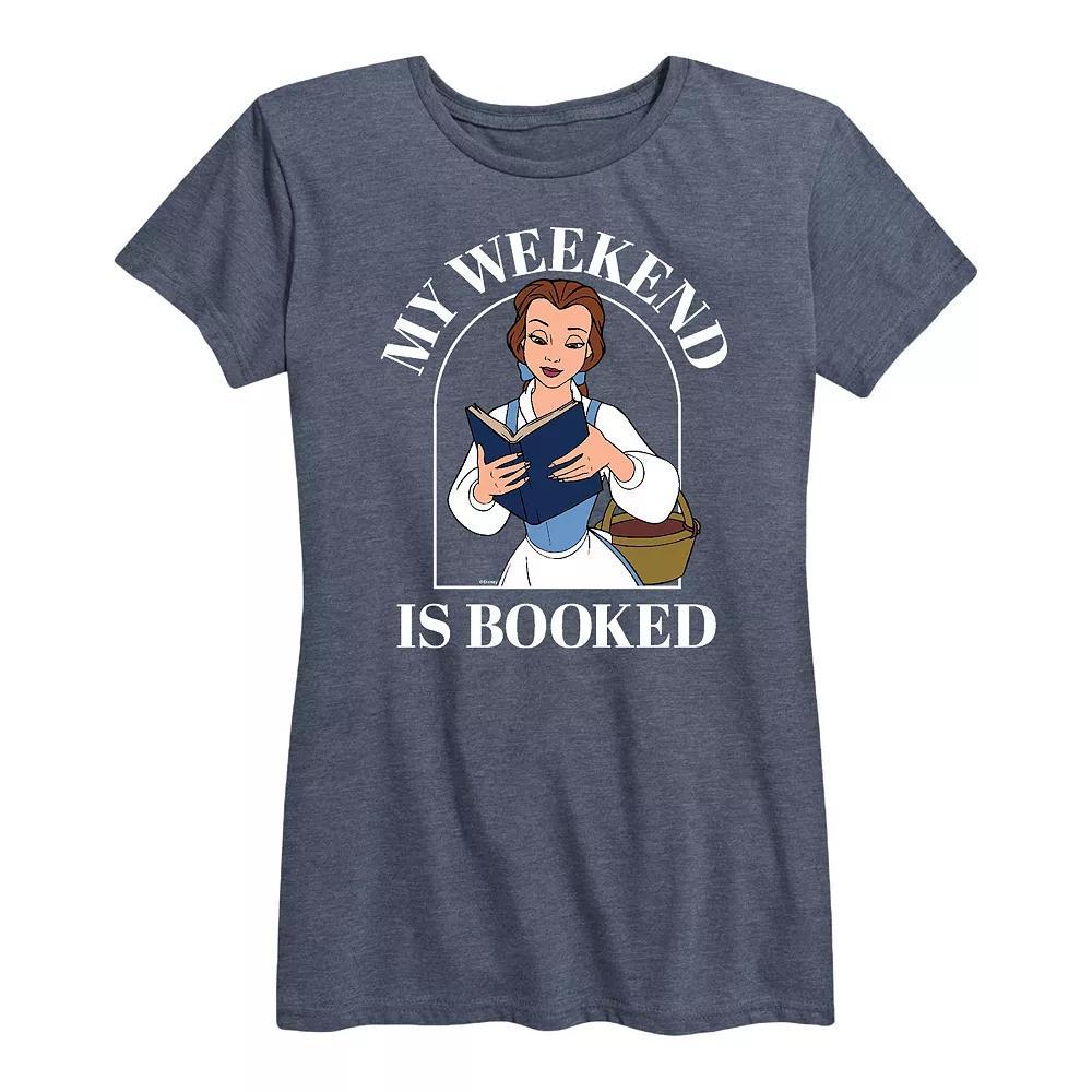 Disney Princess Belle Women's Weekend Graphic Tee, Girl's, Size: XXL, Heather Grey Product Image