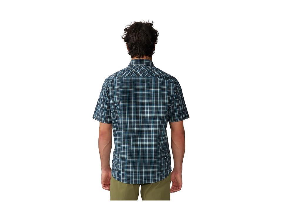 Mountain Hardwear Big Cottonwood Short Sleeve Shirt (Dark Storm) Men's Short Sleeve Button Up Product Image