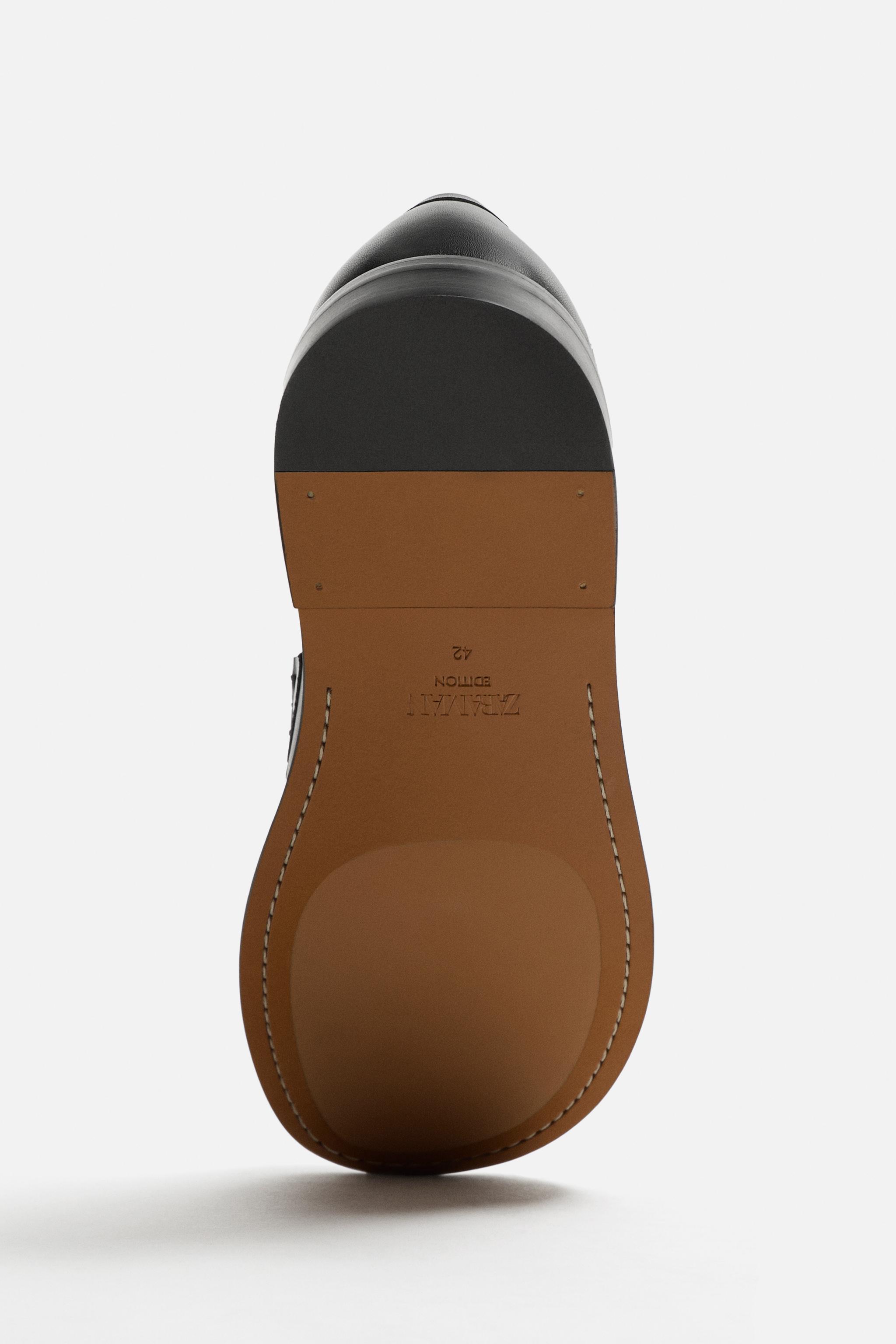 LEATHER PENNY LOAFERS Product Image