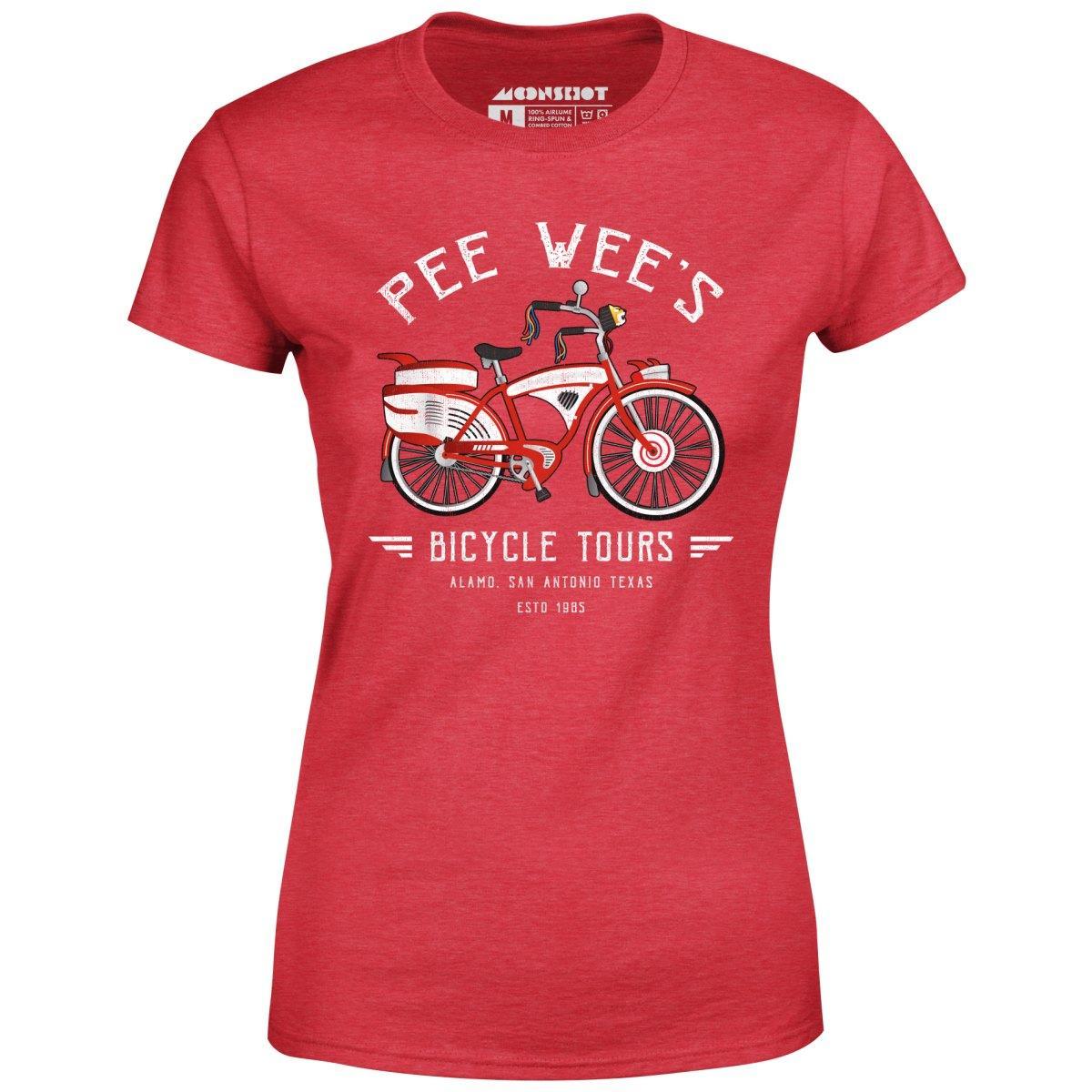 Pee Wee's Bicycle Tours - Women's T-Shirt Female Product Image
