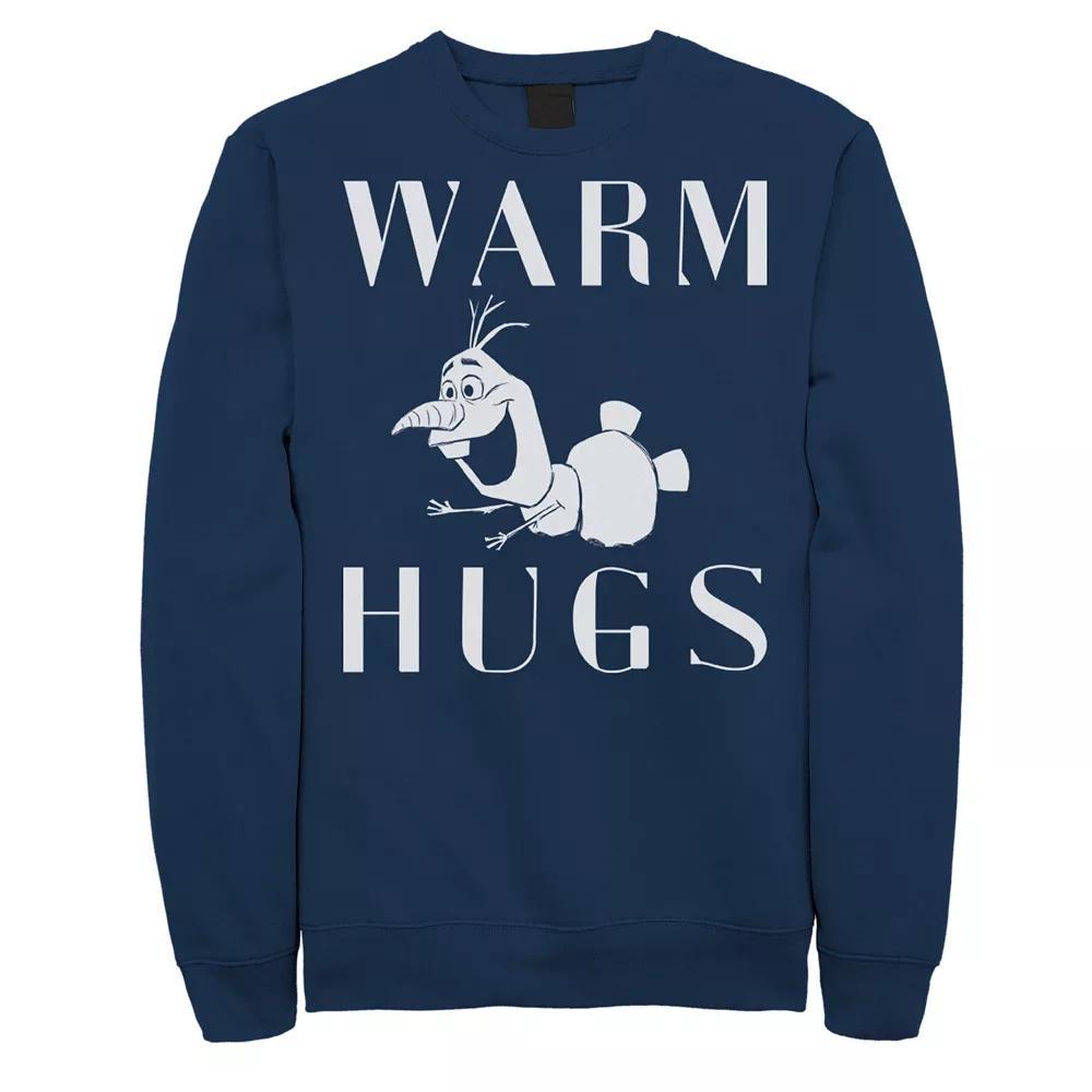 Men's Frozen 2 Olaf Warm Hugs Sweatshirt, Size: XL, Blue Product Image