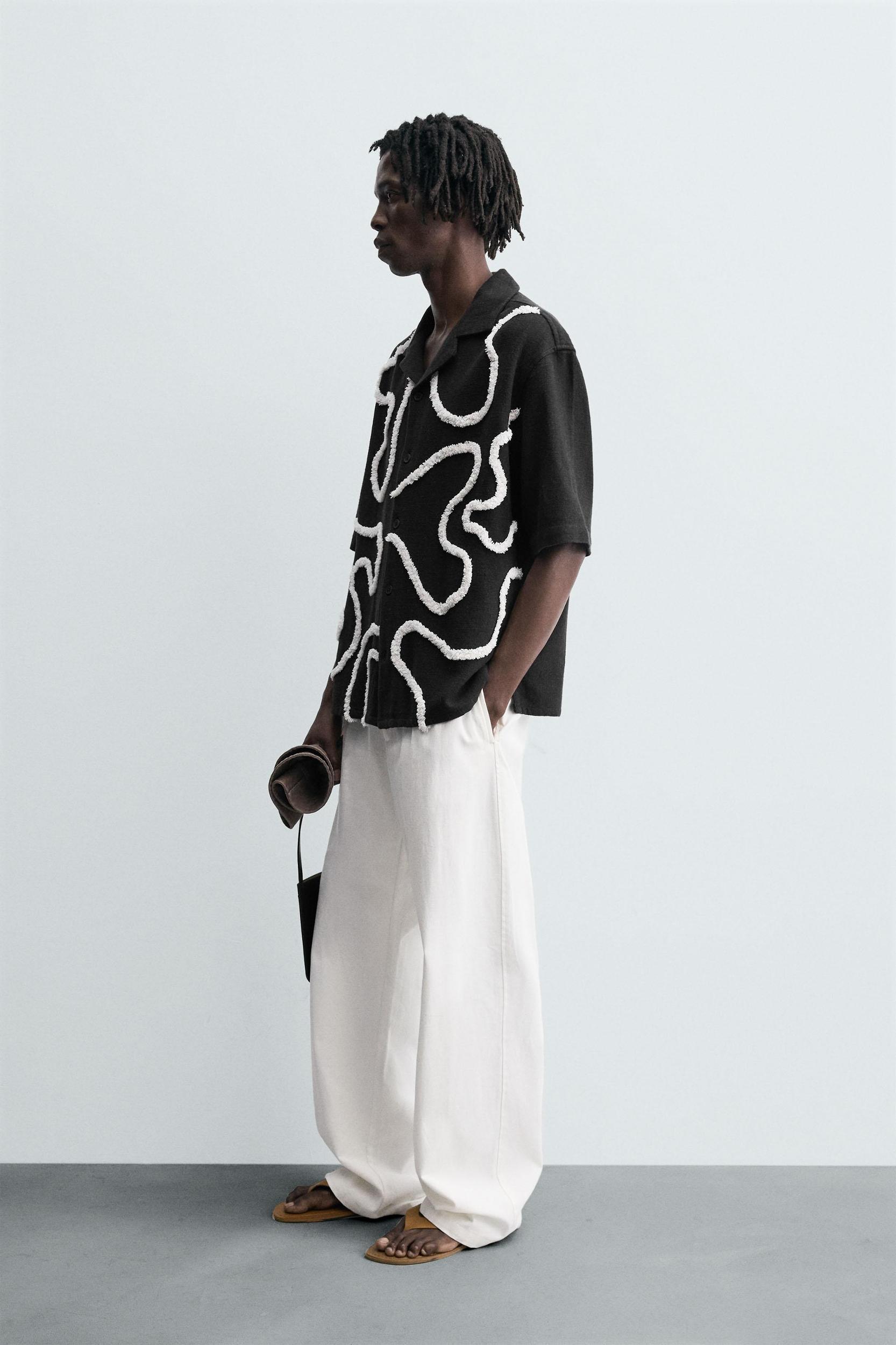RAISED EMBROIDERY SHIRT Product Image