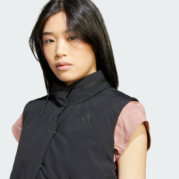 adidas City Escape Cropped Vest Wonder Silver L Womens Product Image