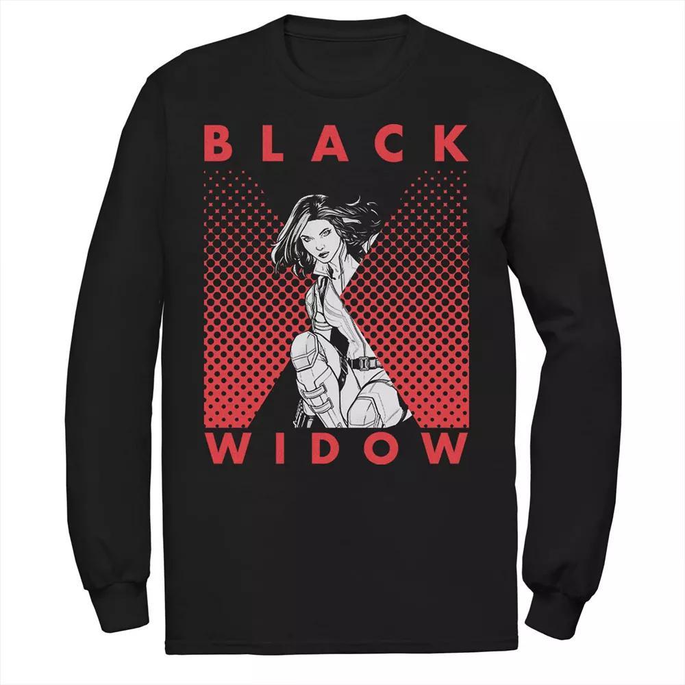 Men's Marvel Black Widow Halftone Tee, Size: Large Product Image