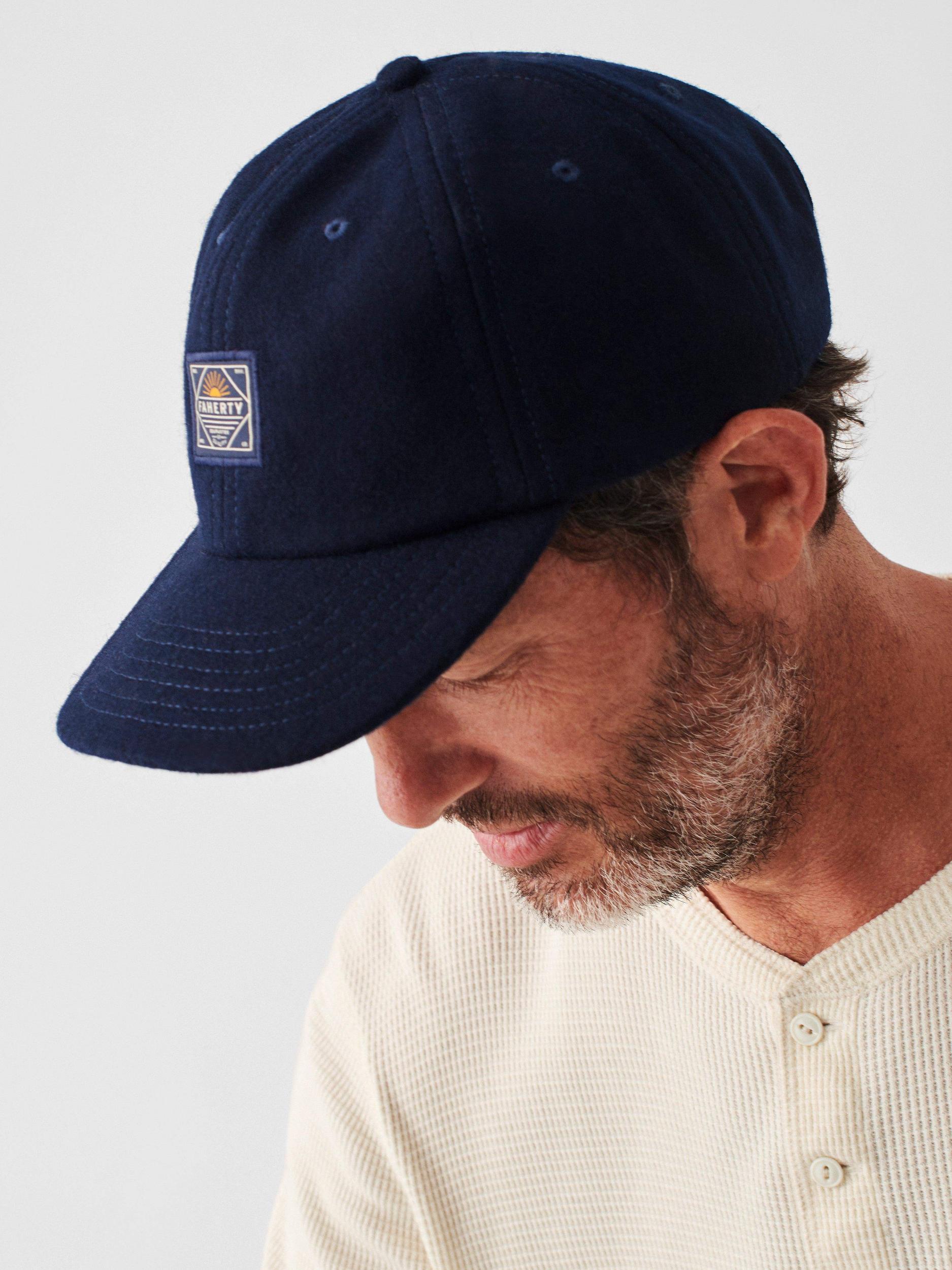 Wool Baseball Hat - Navy Heather Male Product Image