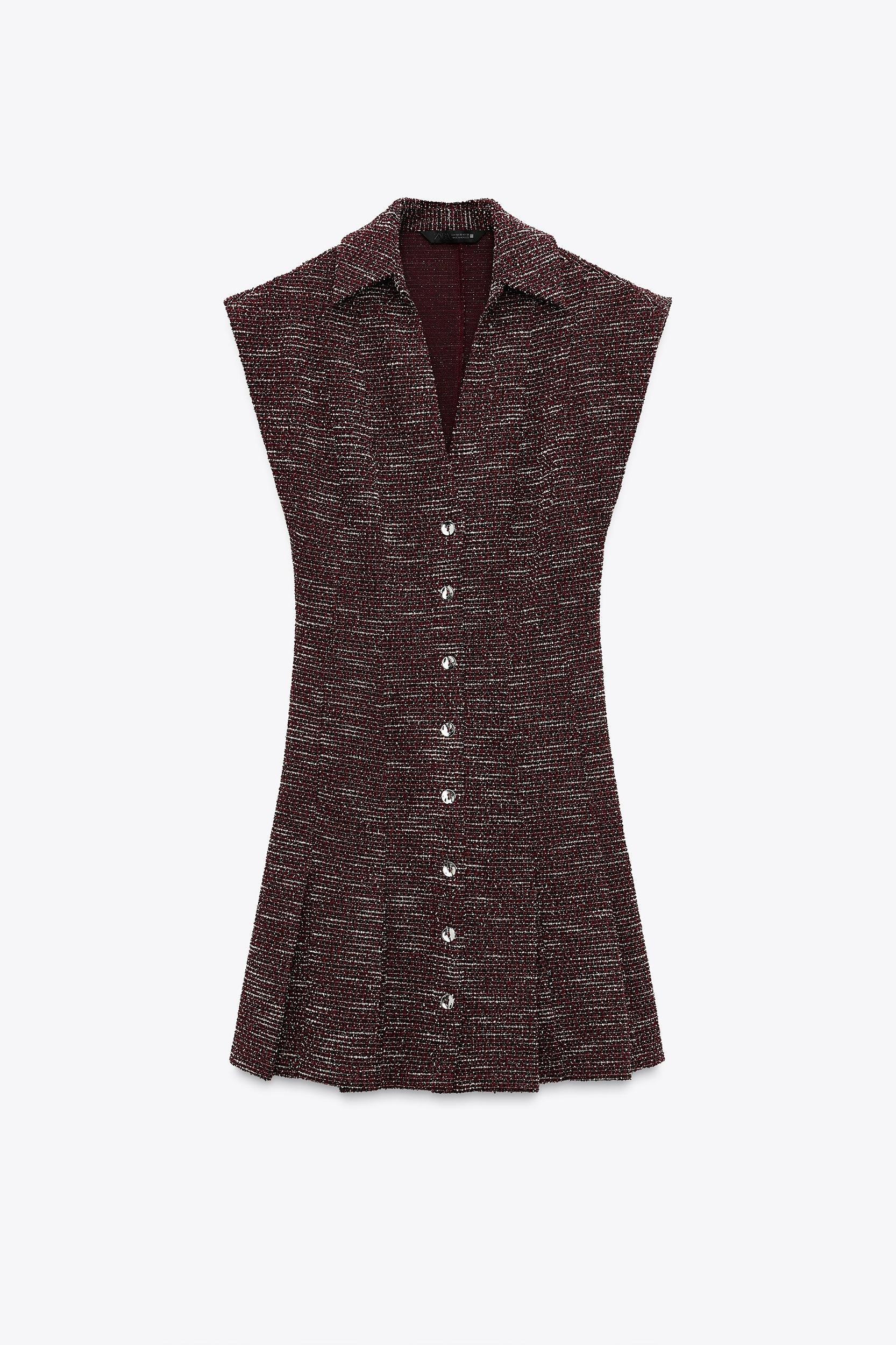 TEXTURED MINI DRESS Product Image