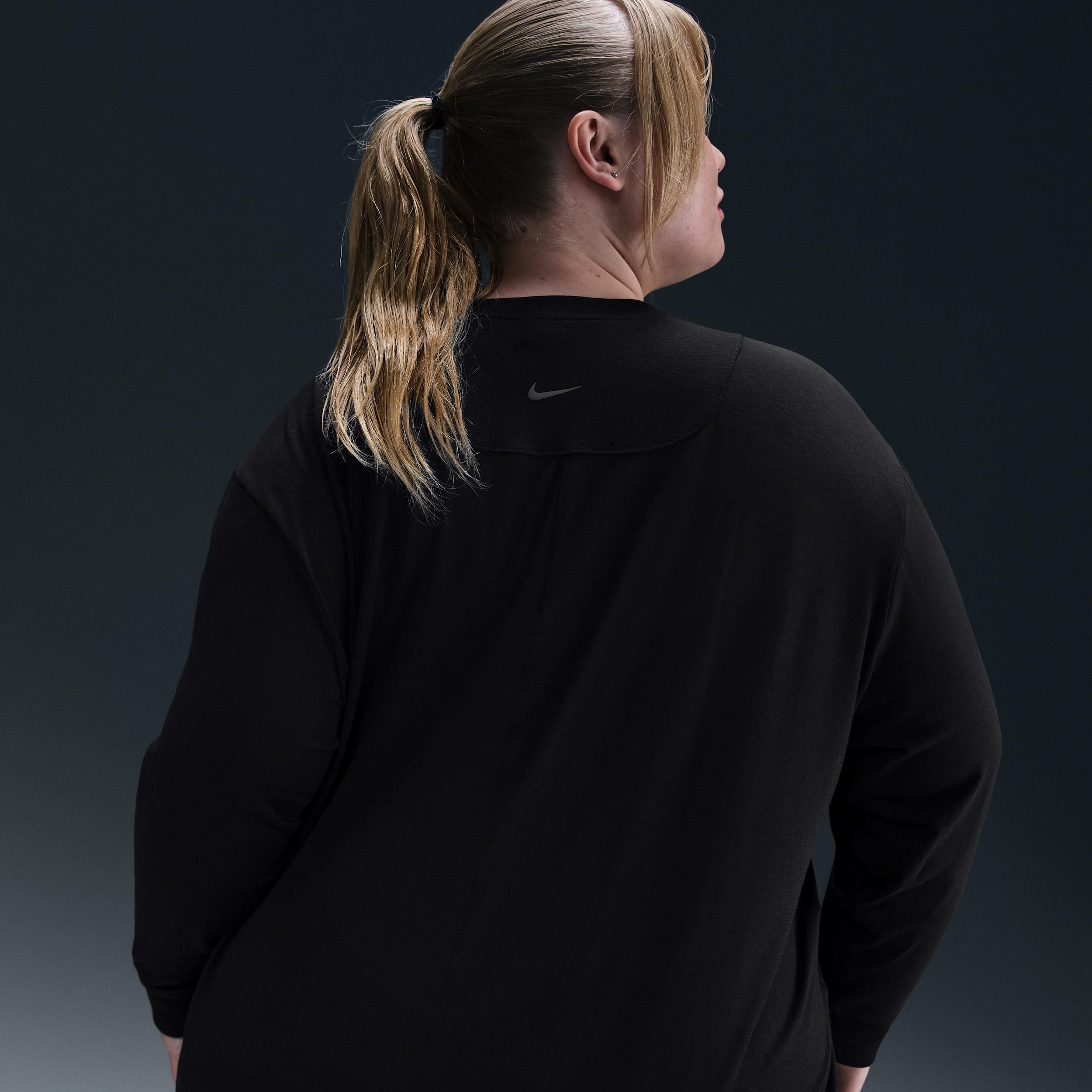 Nike Women's One Relaxed Dri-FIT Long-Sleeve Top (Plus Size) Product Image