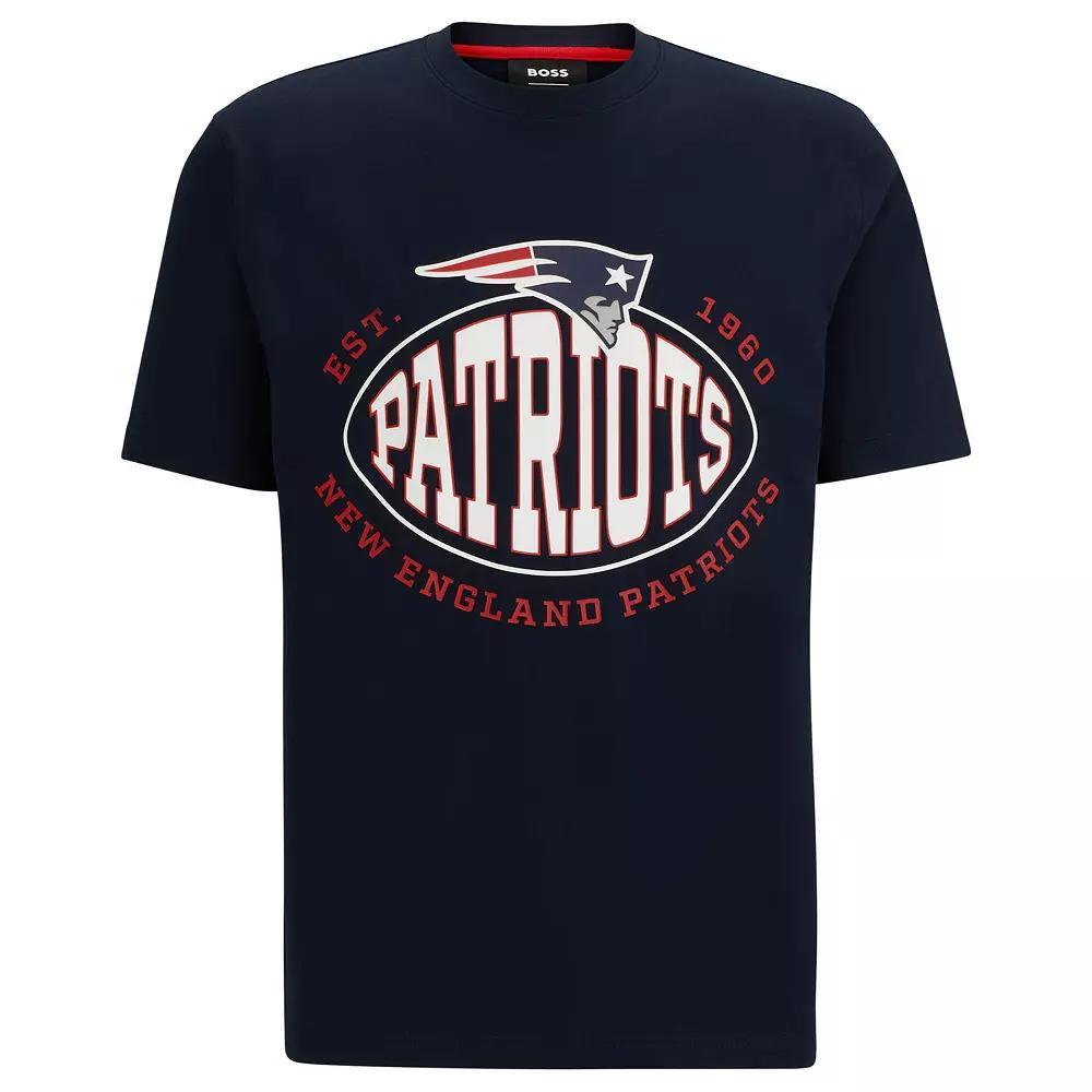 Men's BOSS X NFL  Navy New England Patriots Trap T-Shirt, Size: 2XL, Blue Product Image