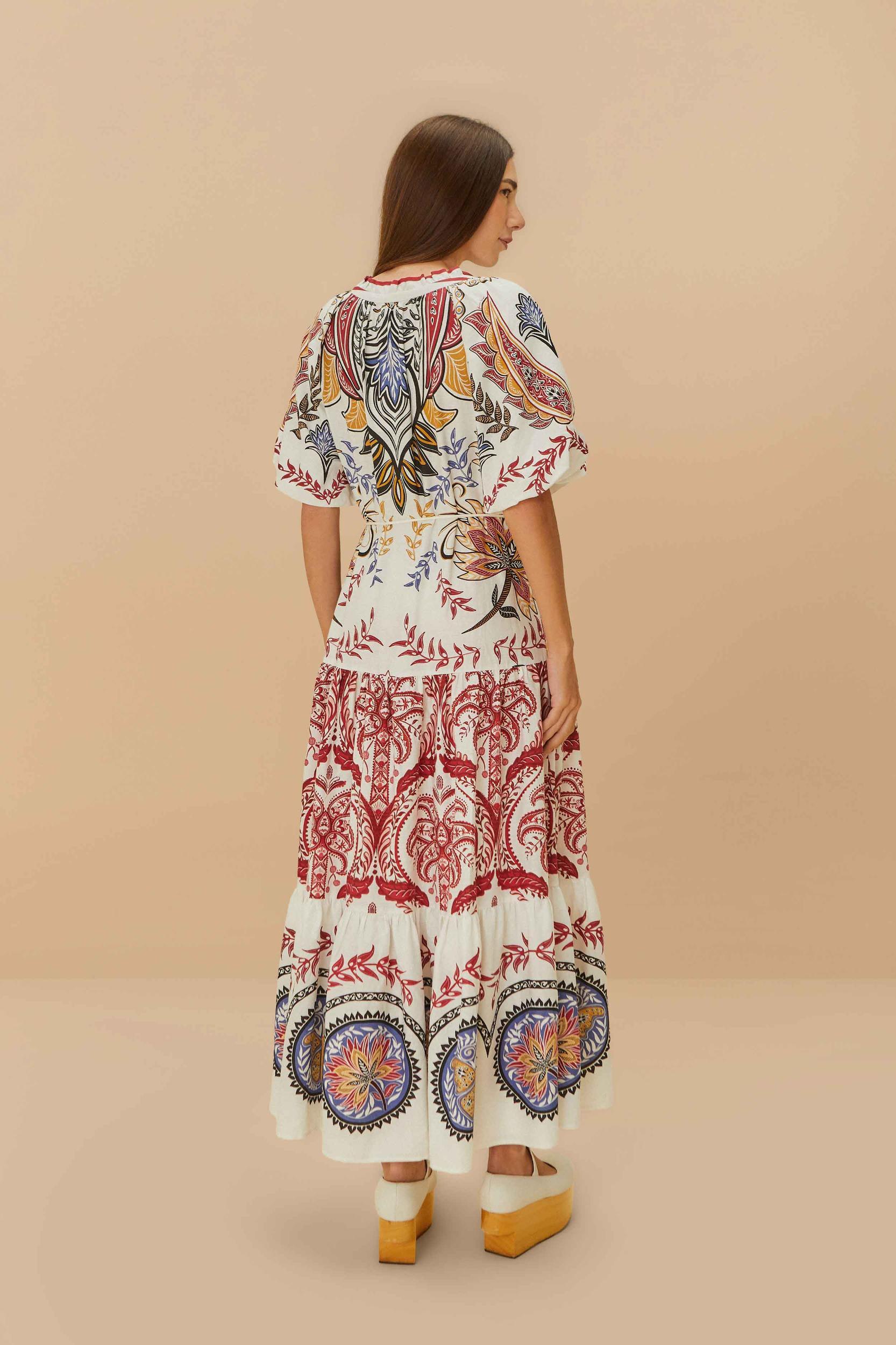 Tropical Camafeu Boho Glam LENZING™ ECOVERO™ Euroflax™ Maxi Dress Product Image