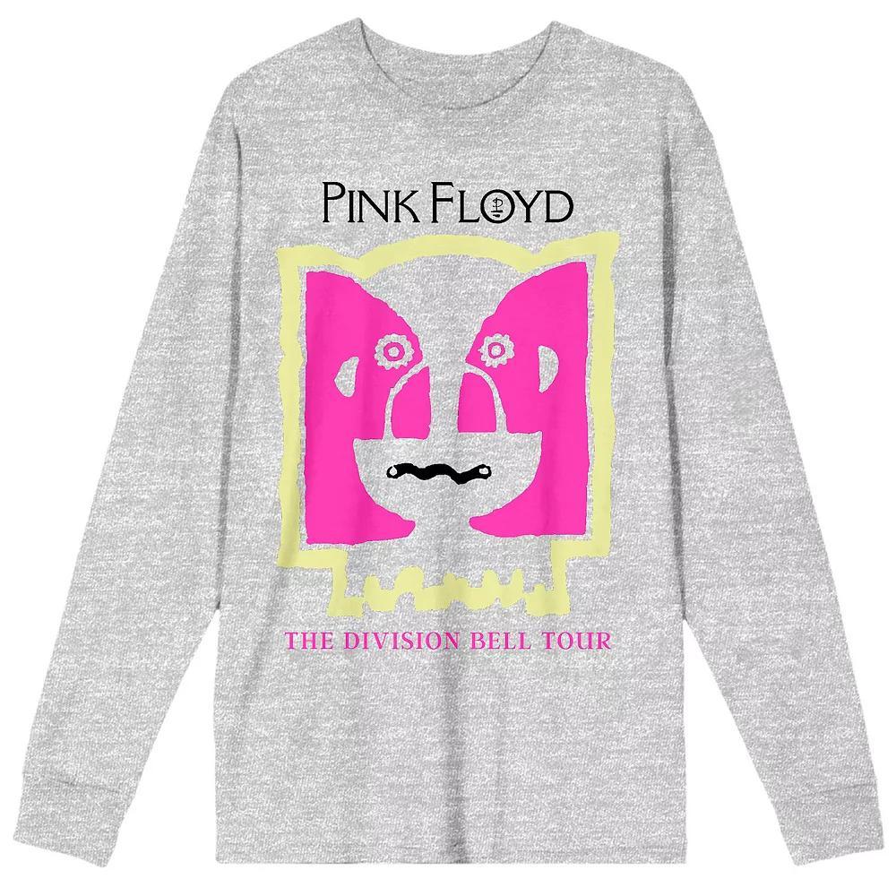 Men's Pink Floyd Division Bell Long Sleeve Tee, Size: Large, Gray Product Image