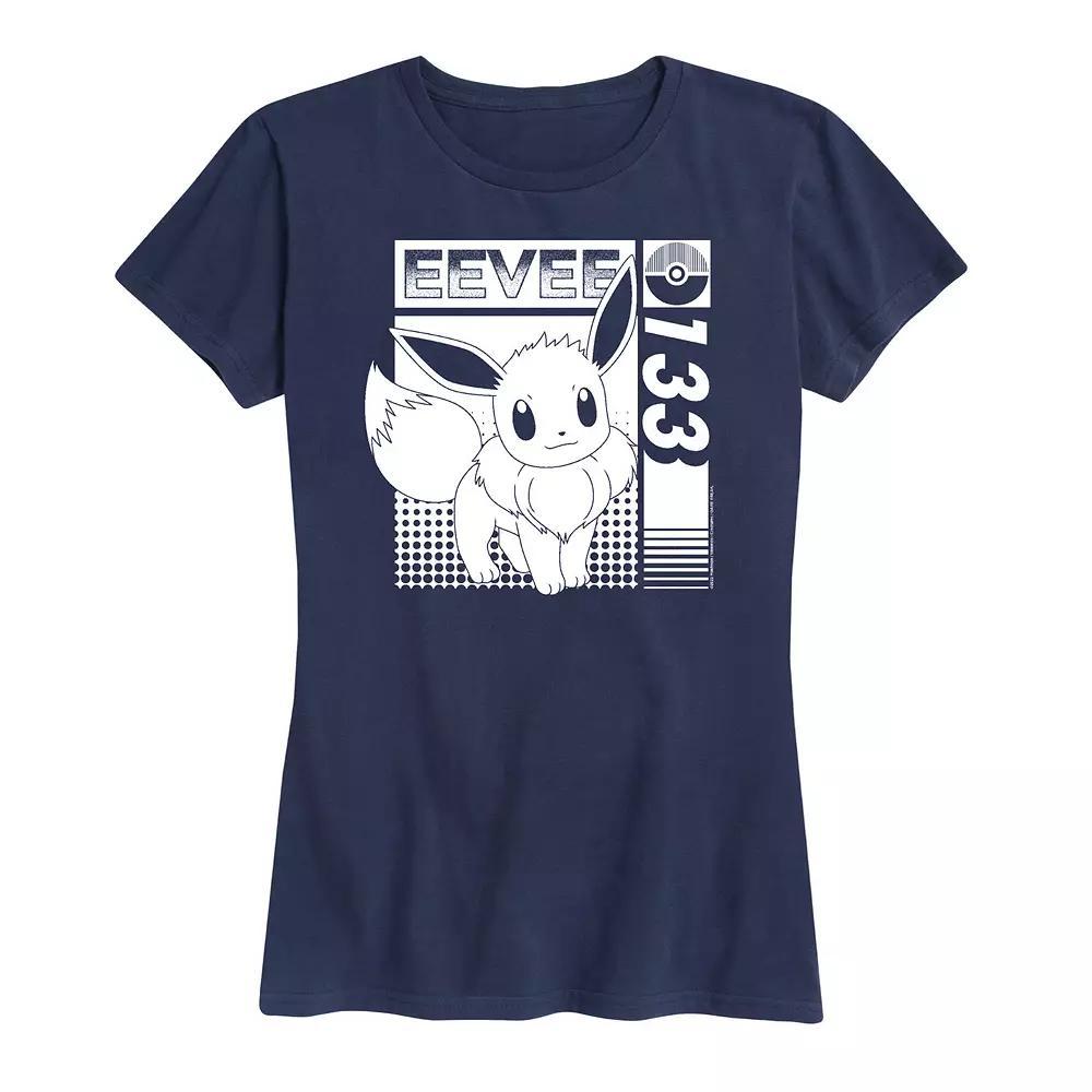 Womens Pokemon Eevee 133 Graphic Tee Heather Grey Product Image