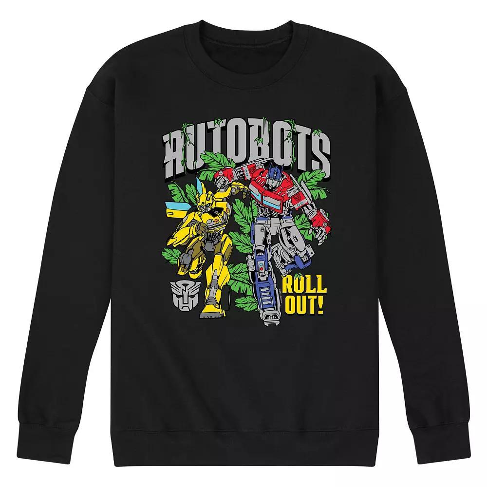 Mens Transformers Autobots Roll Out Fleece Sweatshirt Blue Product Image