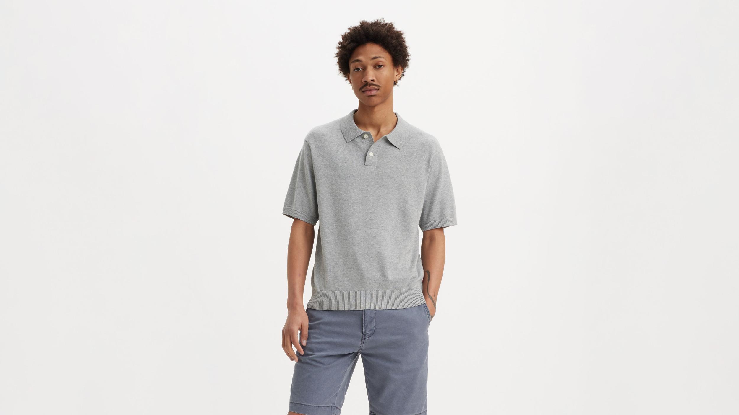 Sweater Knit Polo Shirt Product Image
