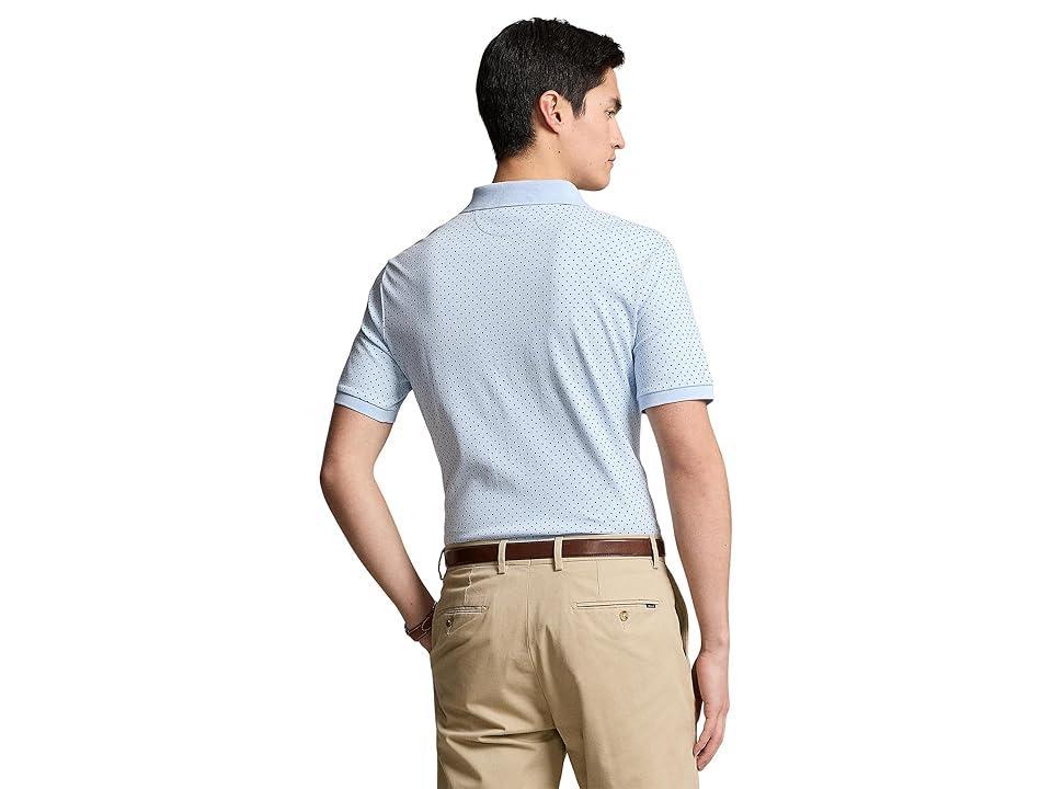 Polo Ralph Lauren Classic Fit Print Soft Cotton Polo Shirt (Exce Dot/Office Heather) Men's Clothing Product Image