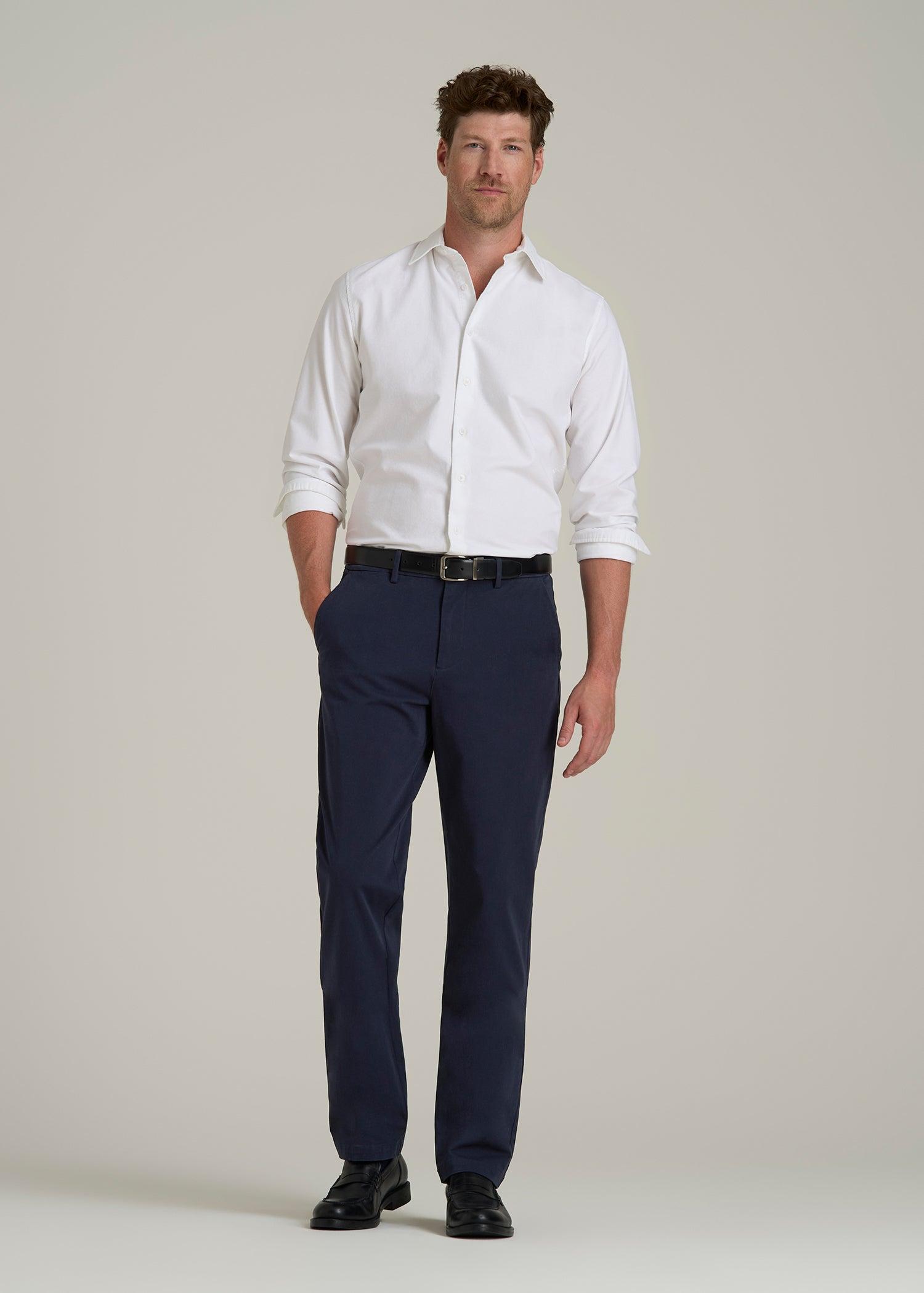 4 Way Stretch Commuter Tapered Chino Pants in Patriot Blue Product Image