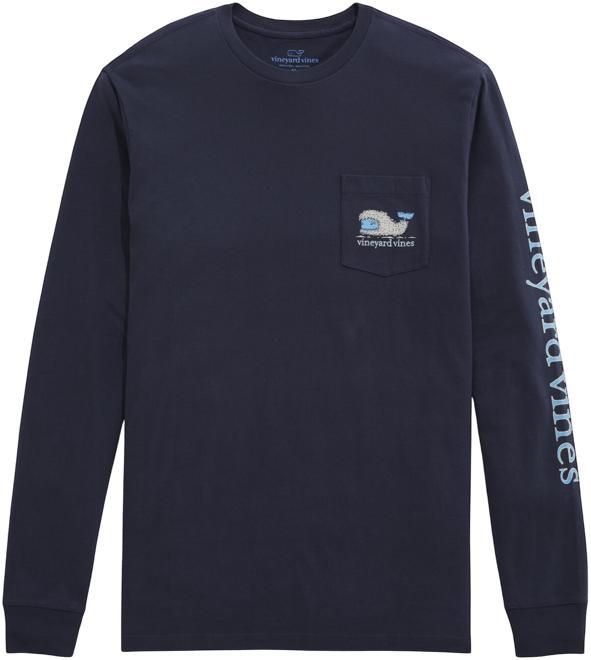 Yeti Whale Long-Sleeve Pocket Tee Product Image