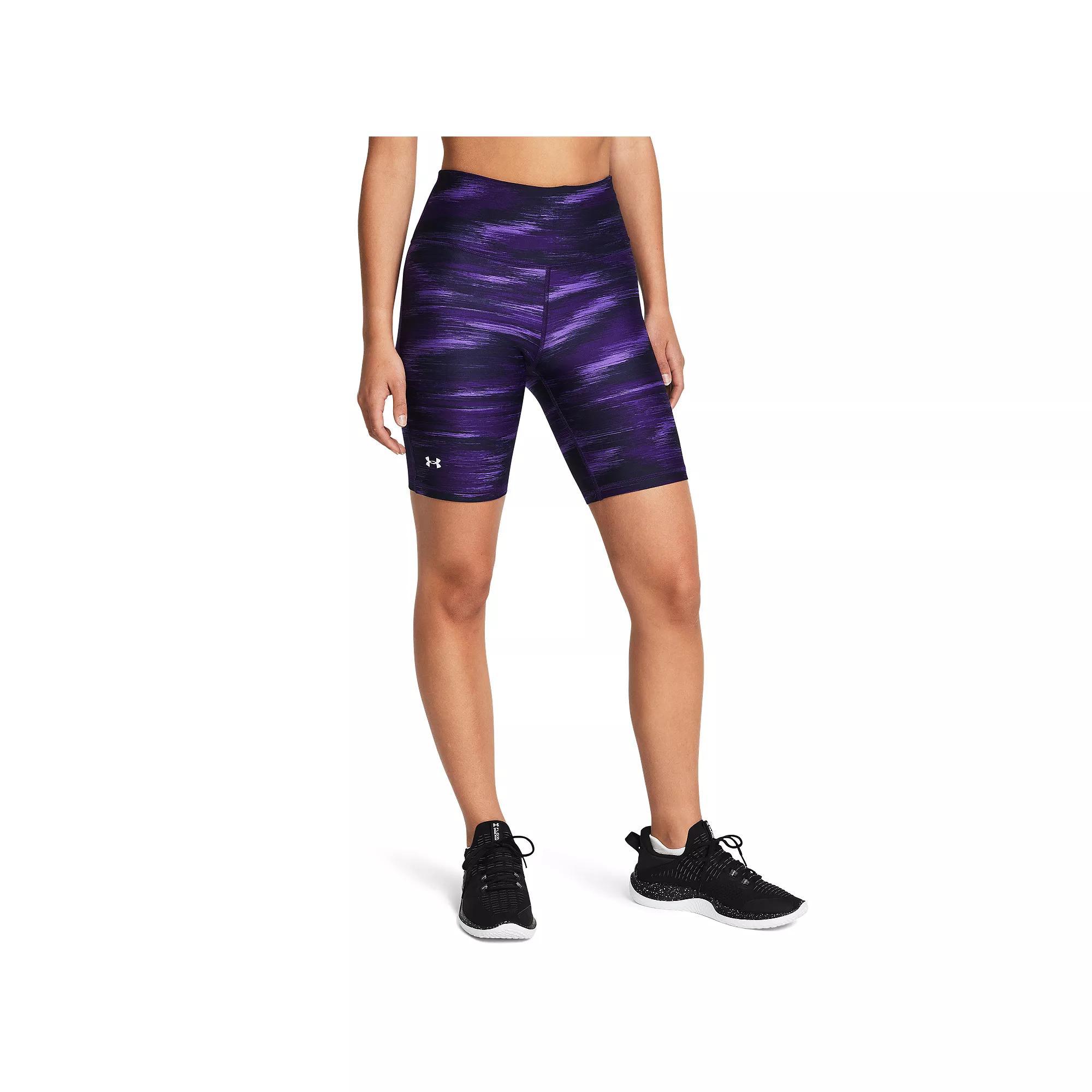 Women's Under Armour HeatGear® Armour 8-in. Bike Shorts, Size: Large, Purple Product Image