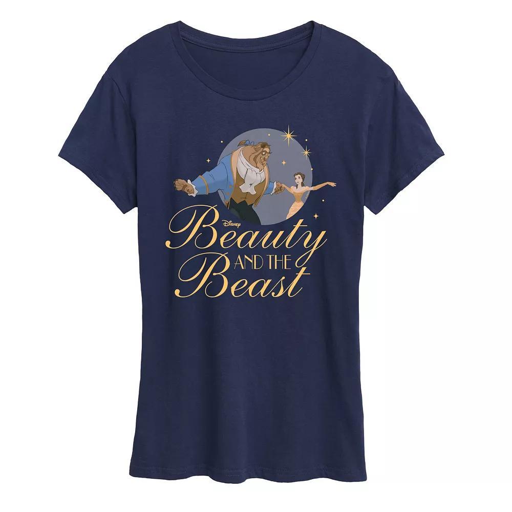 Disney's Beauty and the Beast Women's Graphic Tee, Girl's, Size: Medium, Black Product Image