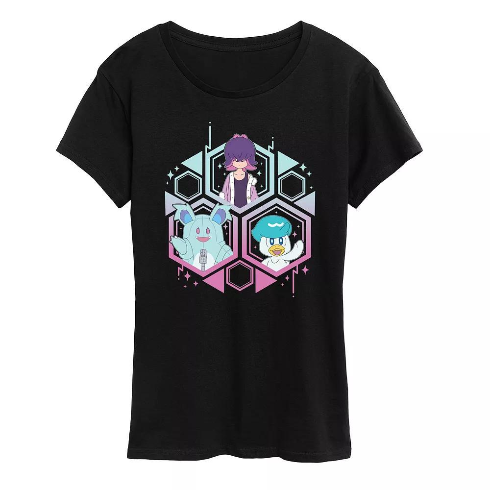 Womens Pokemon Nidothing, Dot & Quaxly Graphic Tee Blue Product Image