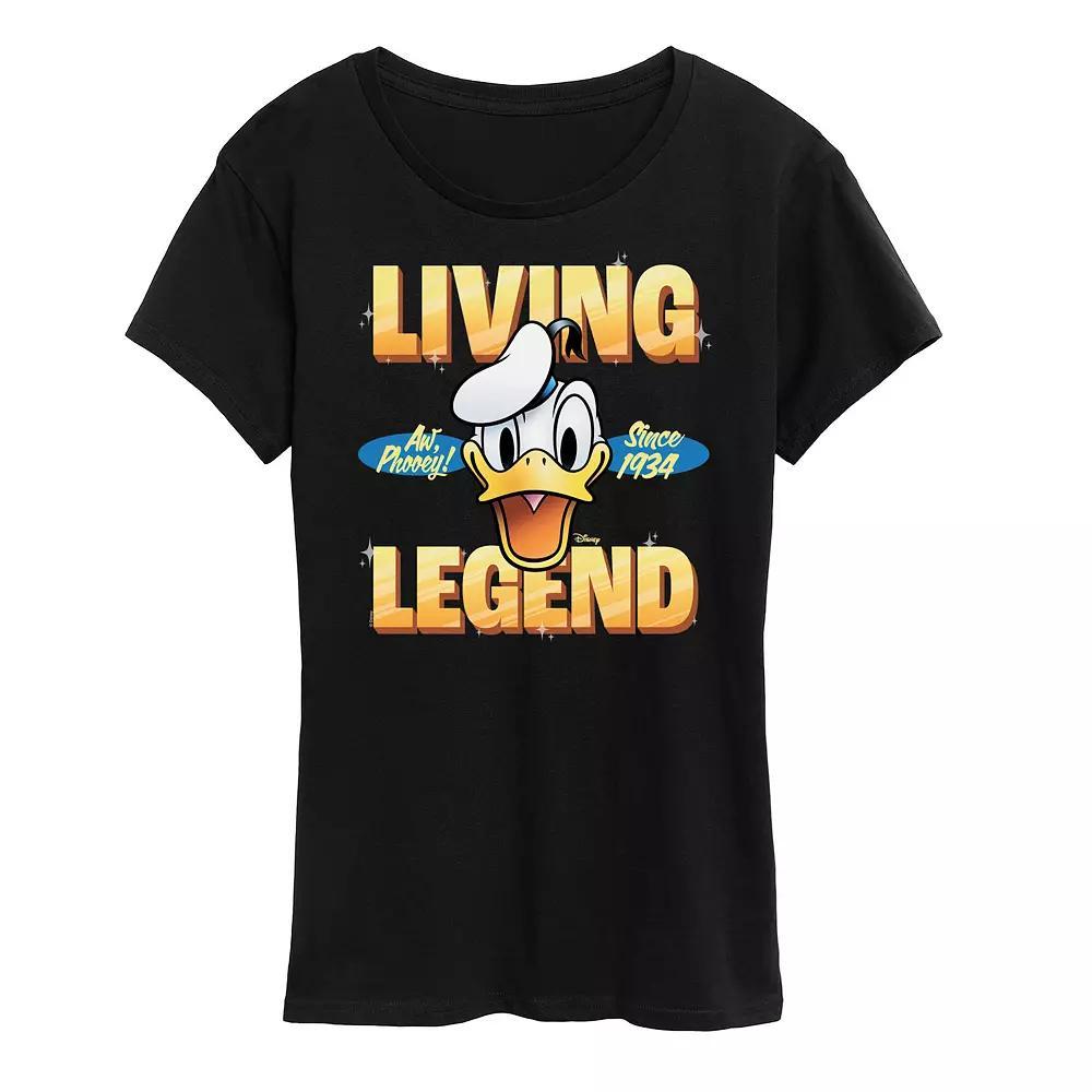 Disney's Donald Duck Women's Living Legend 1934 Graphic Tee, Size: XXL, Heather Grey Product Image