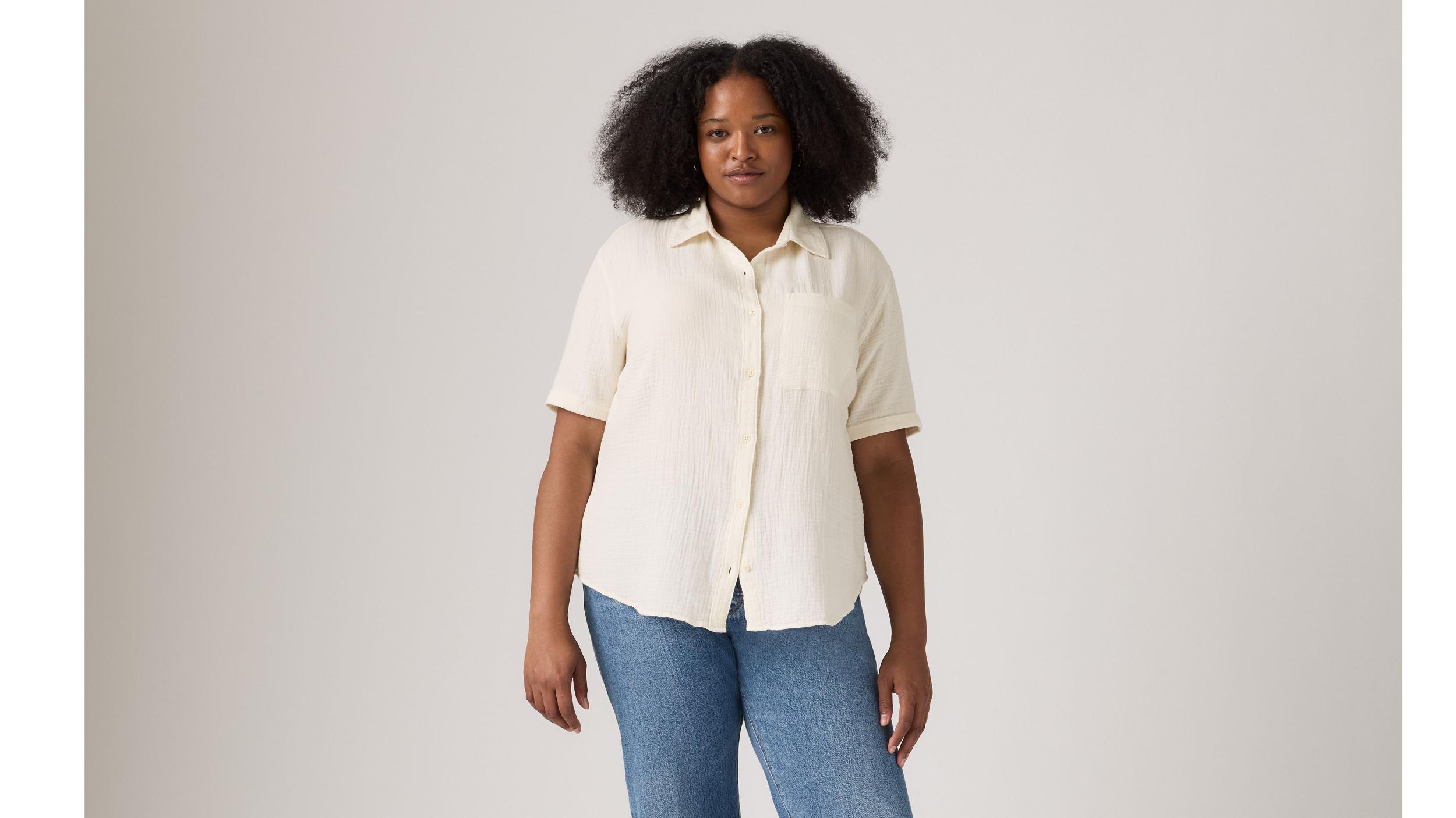 Darlene Short Sleeve Shirt (Plus Size) Product Image