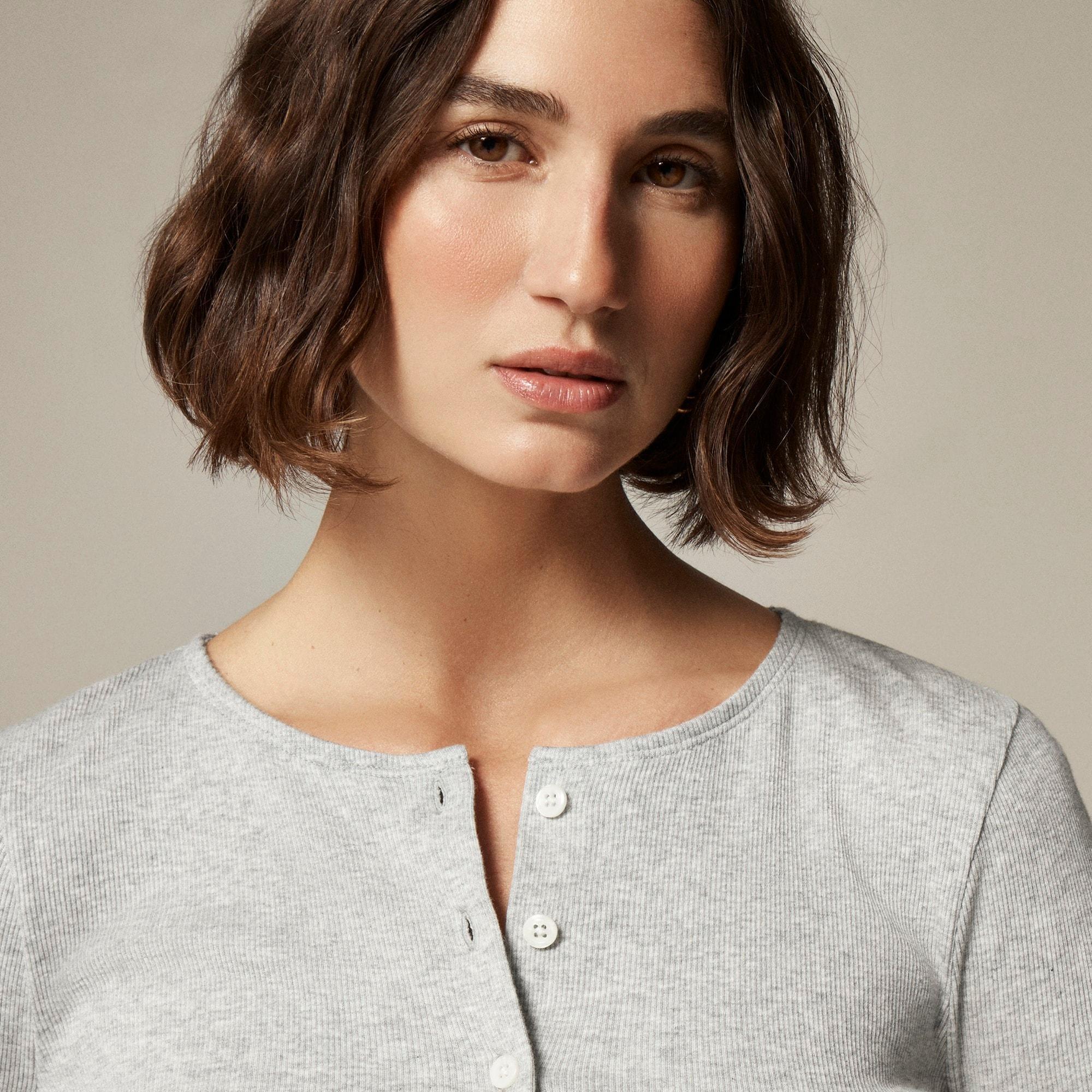 Fine rib cardigan Product Image