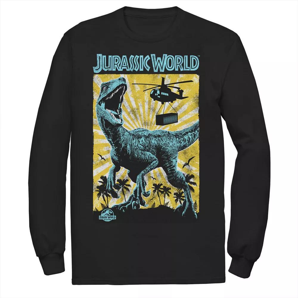 Men's Jurassic World T-Rex Color Pop Retro Poster Tee, Size: Small, Black Product Image