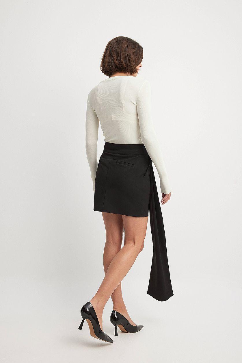 Rose Detail Mini Skirt Product Image