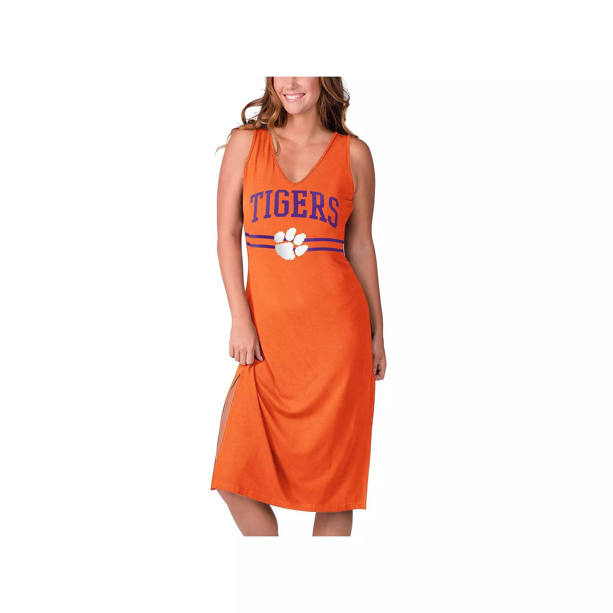 Womens G-III 4Her by Carl Banks Clemson Tigers Training V-Neck Maxi Dress Product Image