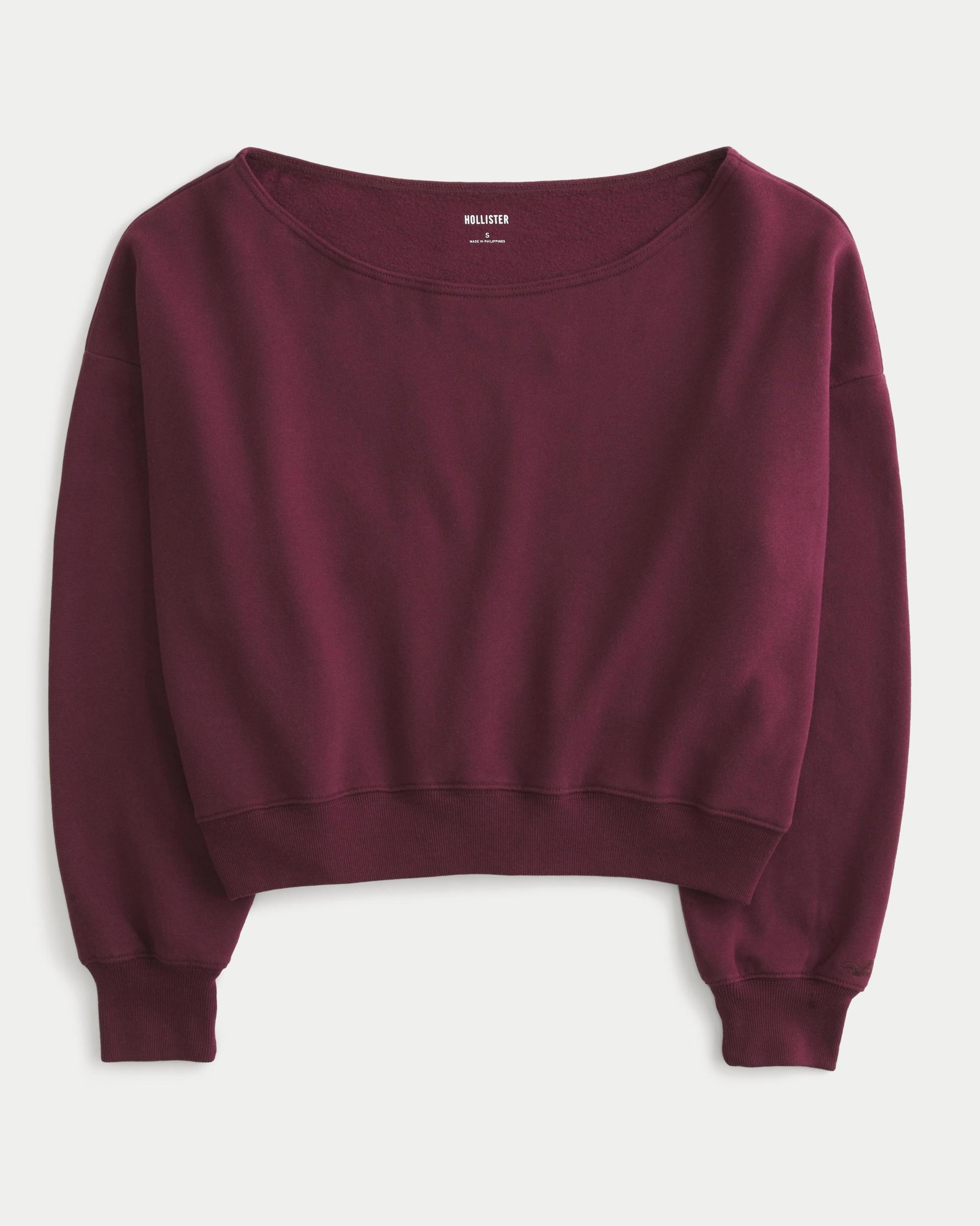 Easy Off-the-Shoulder Sweatshirt Product Image