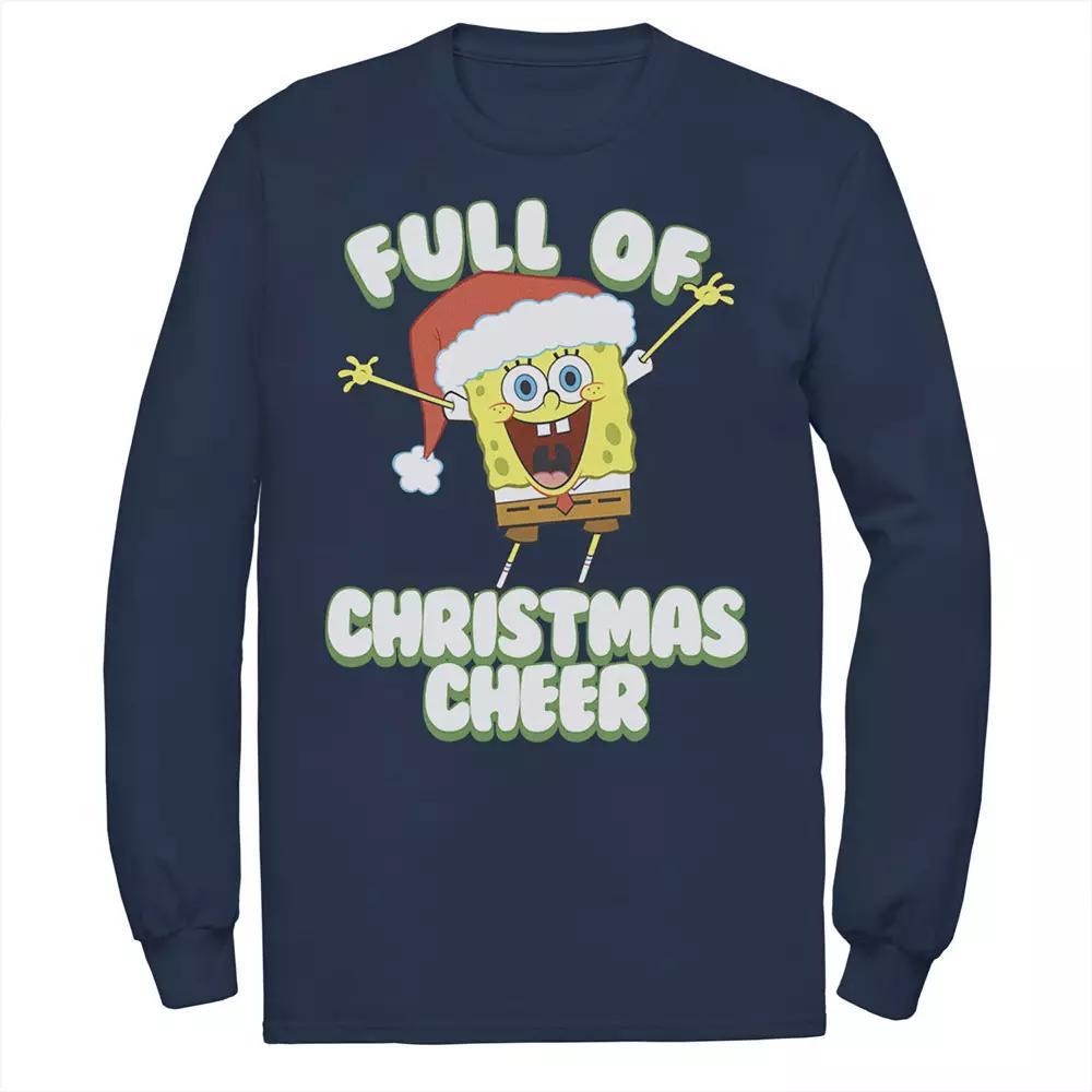 Men's SpongeBob SquarePants Full of Cheer Tee, Size: 3XL, Blue Product Image