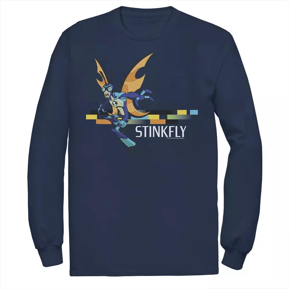 Mens Ben 10 Stinkfly Action Pose Tee Blue Product Image
