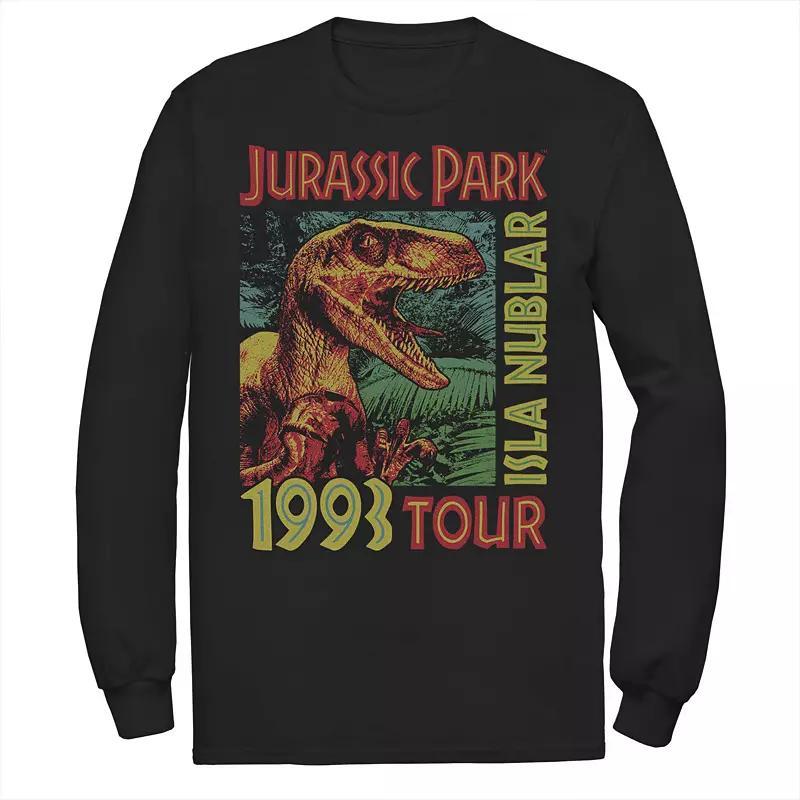 Men's Jurassic Park Isla Nublar 1993 Tour Poster Tee, Size: XXL, Blue Product Image