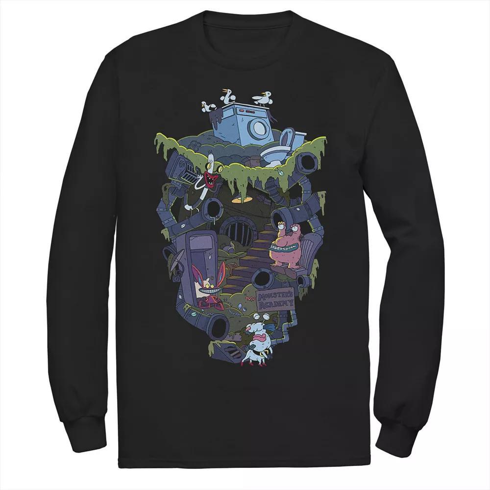 Men's Nickelodeon Aaahh!!! Real Monsters Underground Academy Long Sleeve Tee, Size: Small, Black Product Image