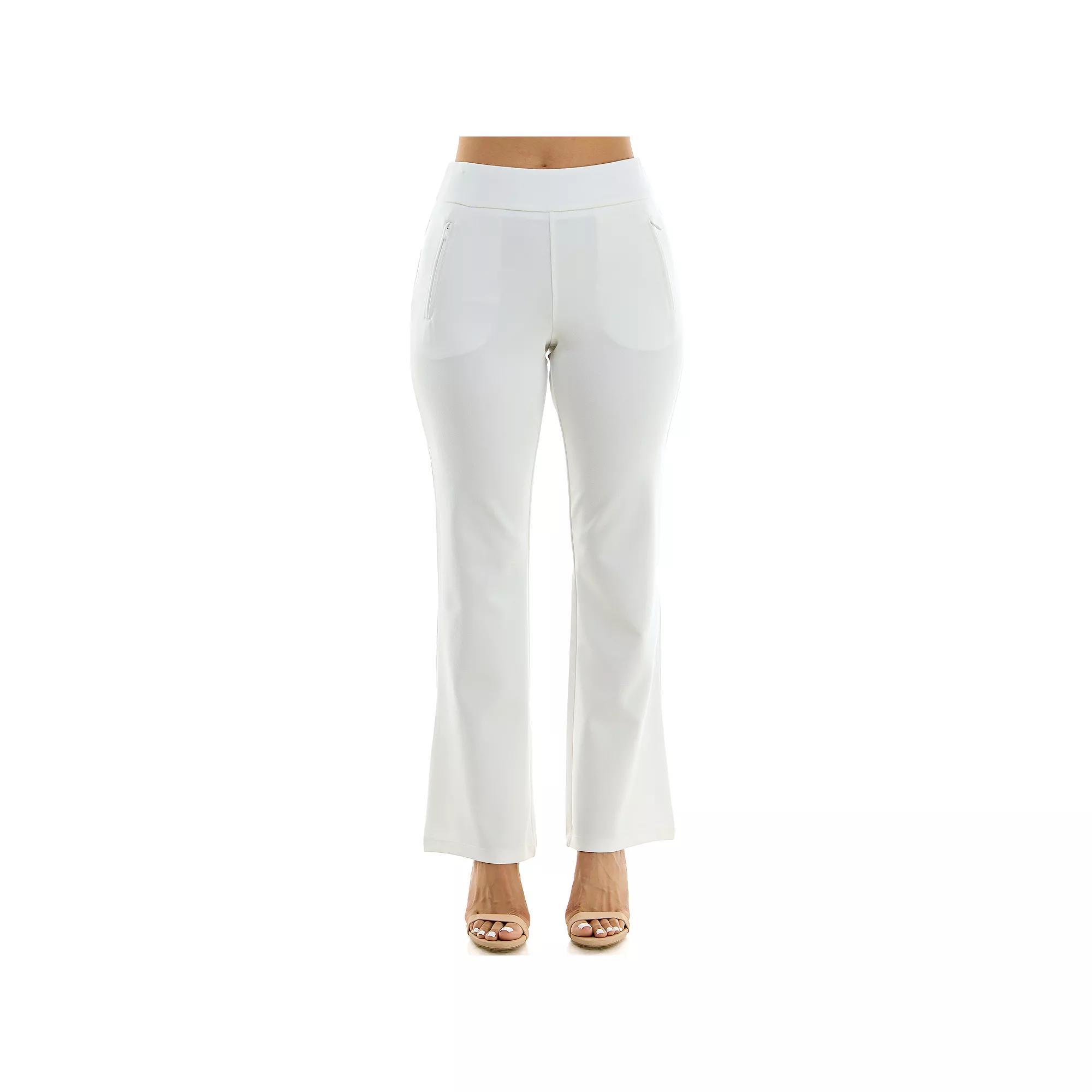 Womens Nina Leonard Classic Bell Bottom Pants Product Image