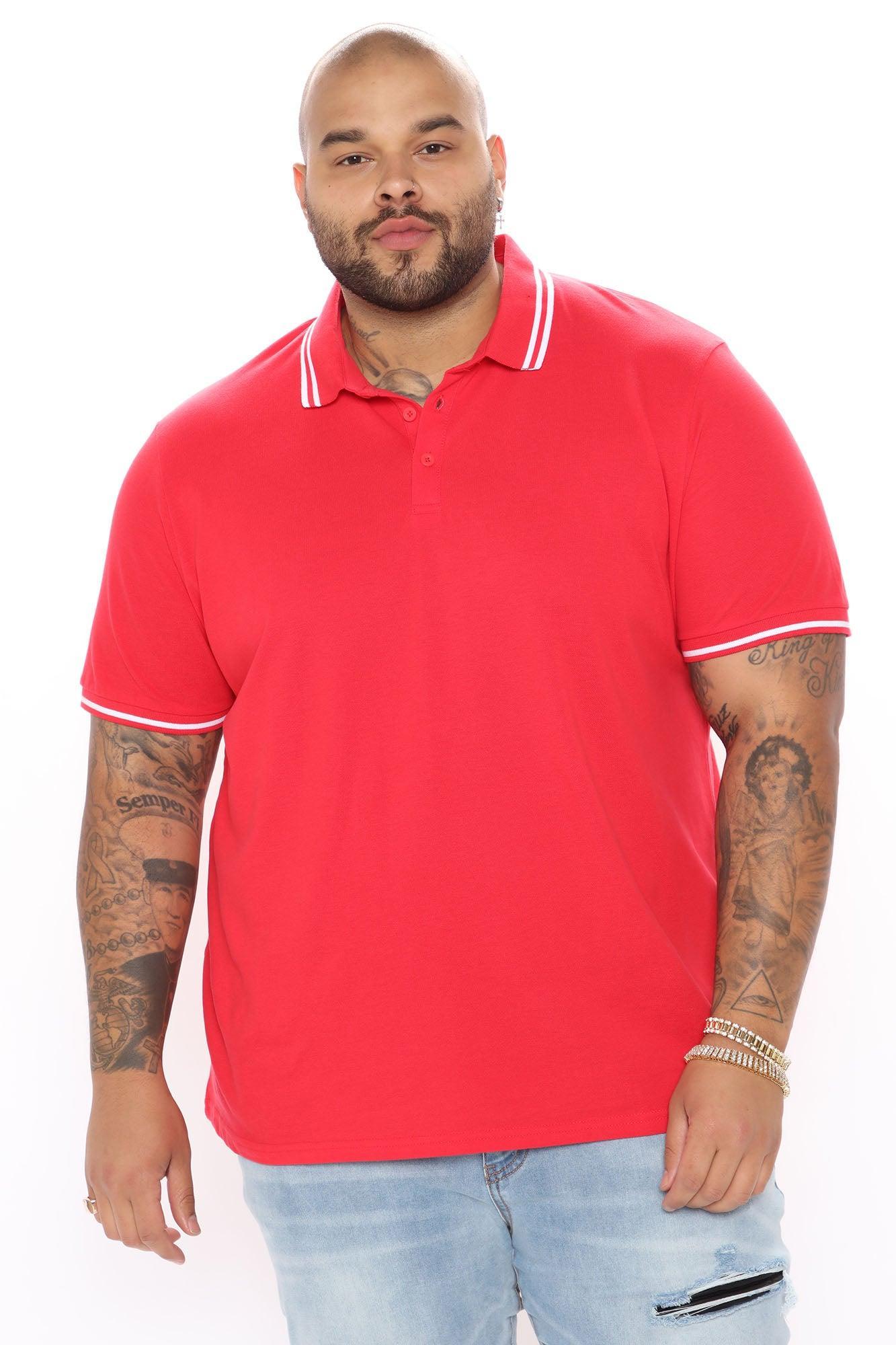 Wilson Short Sleeve Polo - Red Product Image