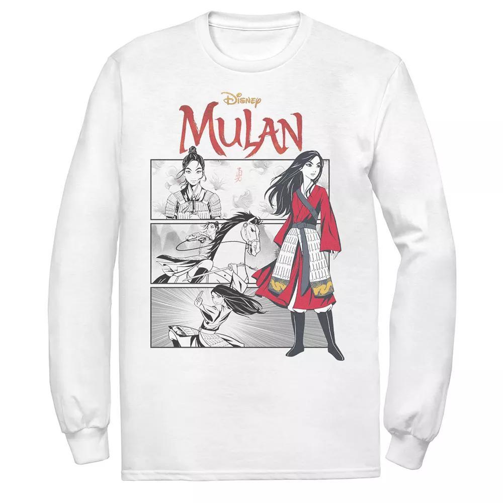 Men's Disney Mulan Comic Panels Tee, Size: XXL, White Product Image